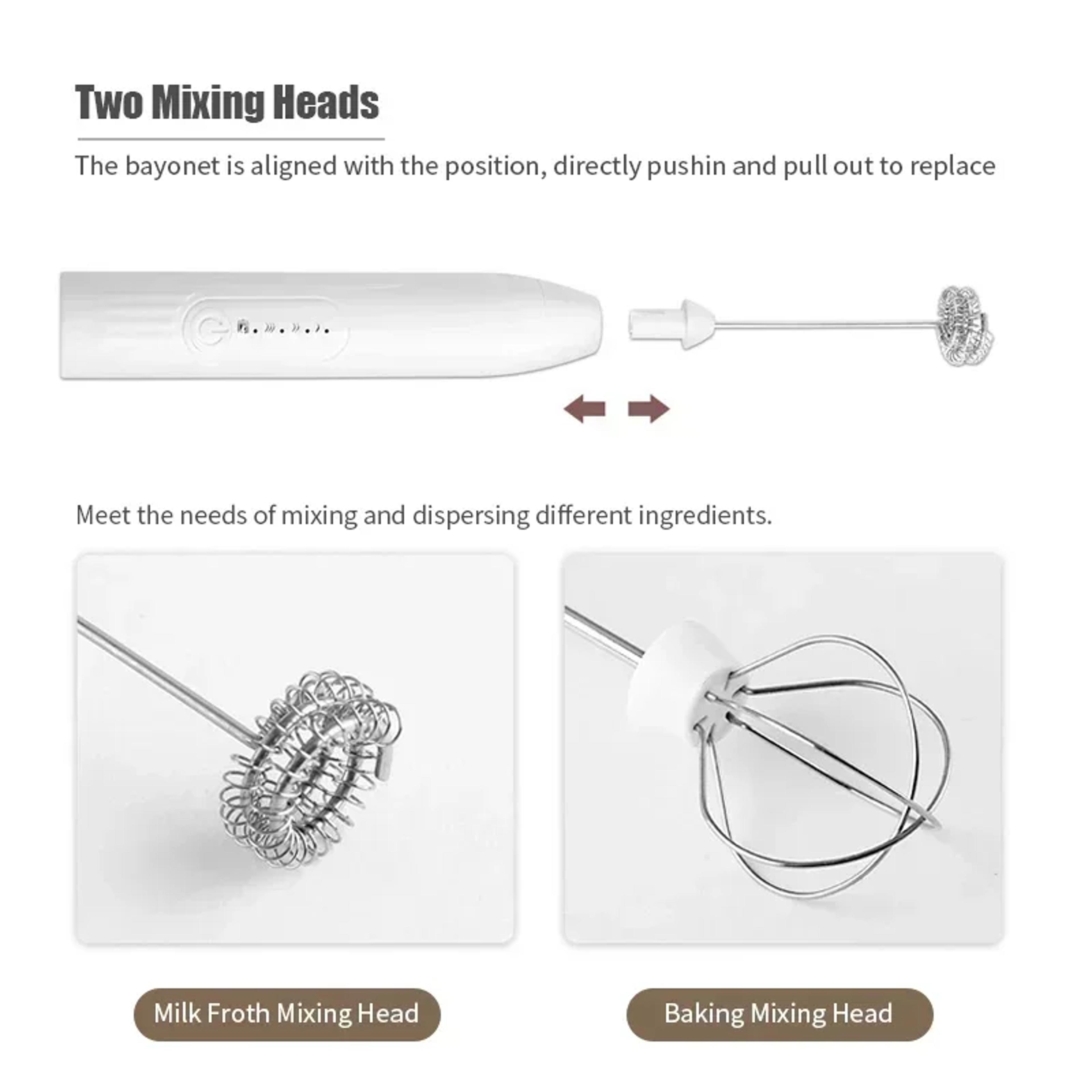 Portable USB Electric Egg Beater Household Kitchen Handheld Egg White Frother Coffee Whipping Foam  3