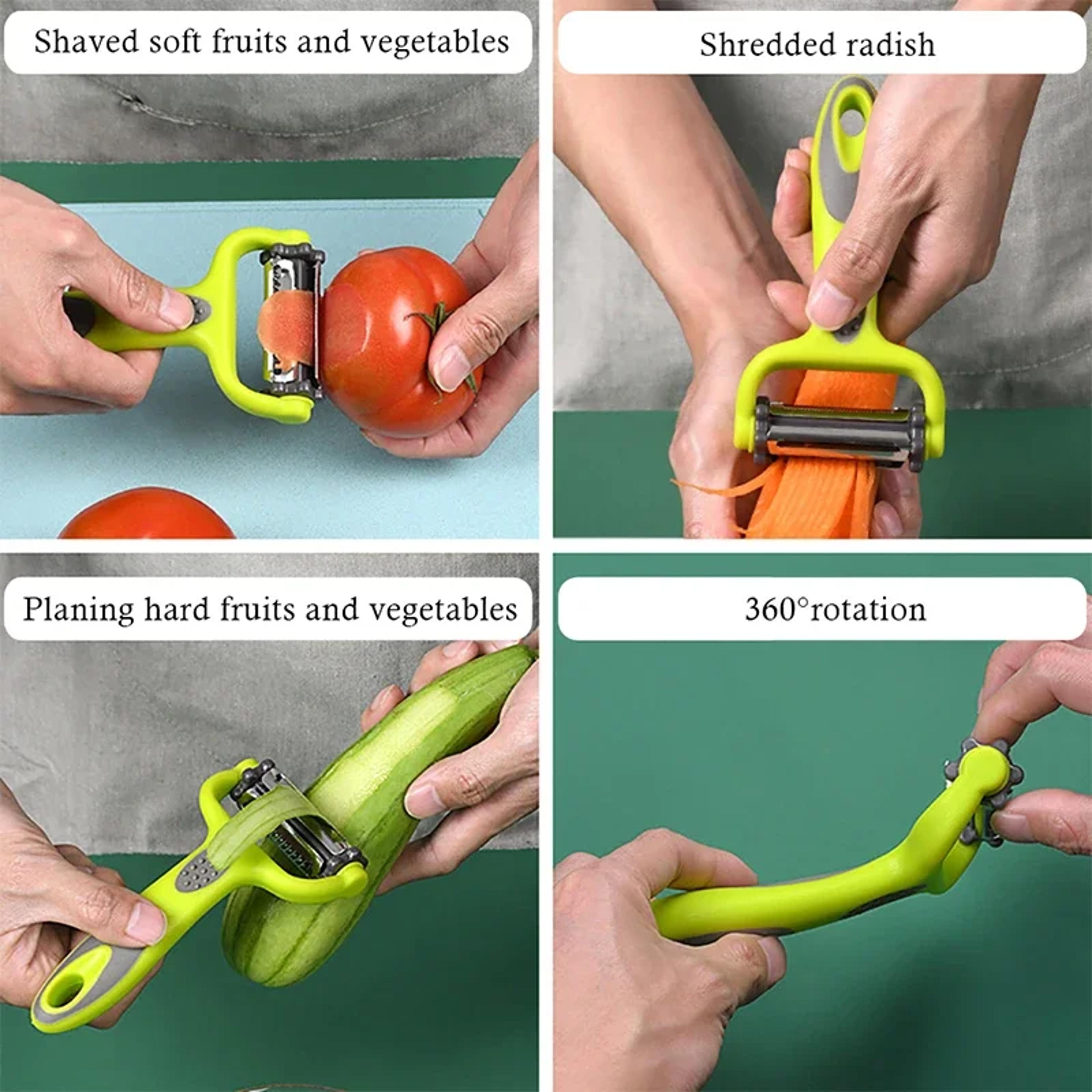 Rotary Peeler For Fruit And Vegetable Multifunction Grater Salad Carrot Potato Slicer Julienne Peel 3