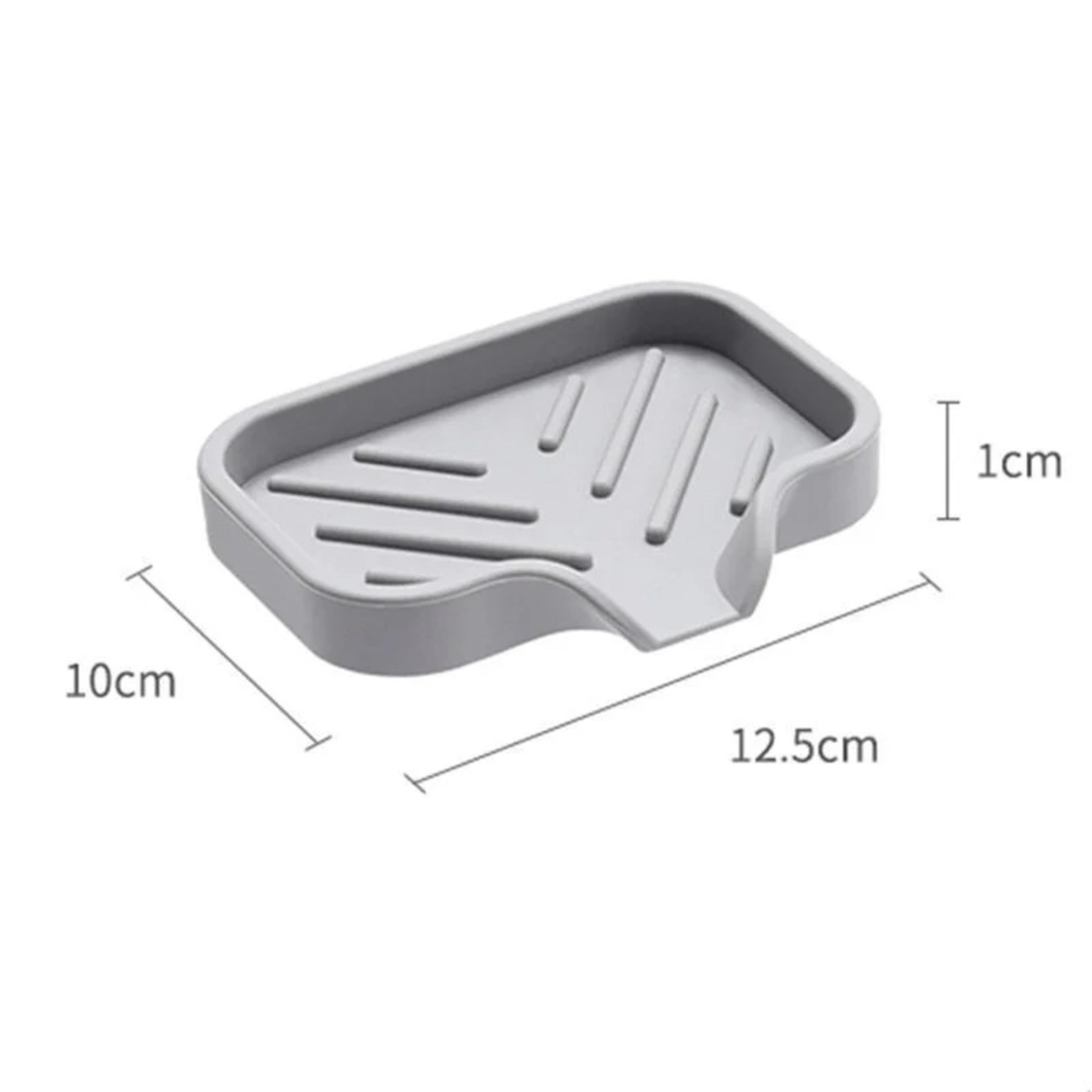 Sink Silicone Tray With Drain Soap Sponge Storage Holder Countertop Sink Scrubber Brush Soap Storag 6