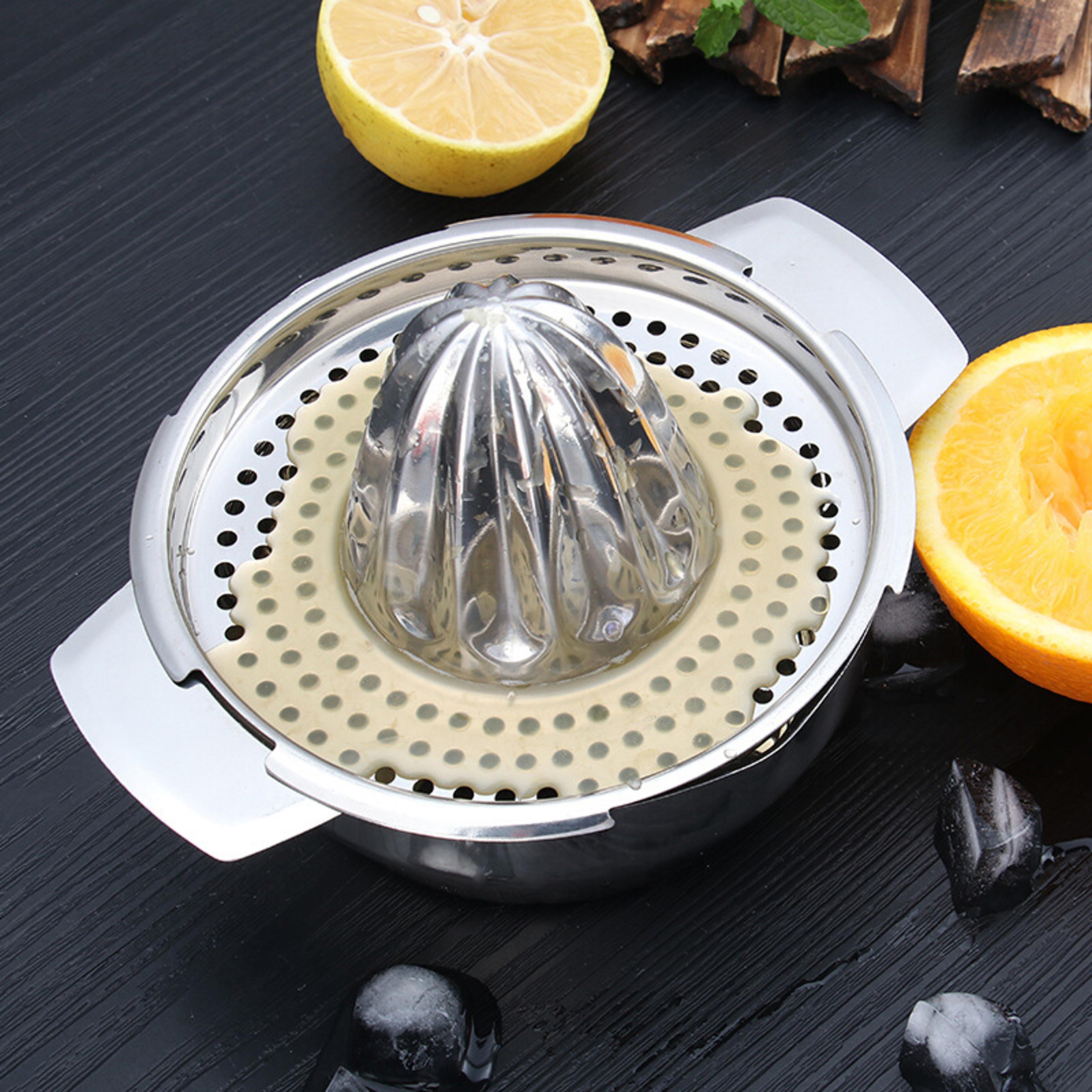 Portable Manual Citrus Juicer Stainless Steel Lemon Orange Hand Press Raw Juice Maker Kitchen Acces 3