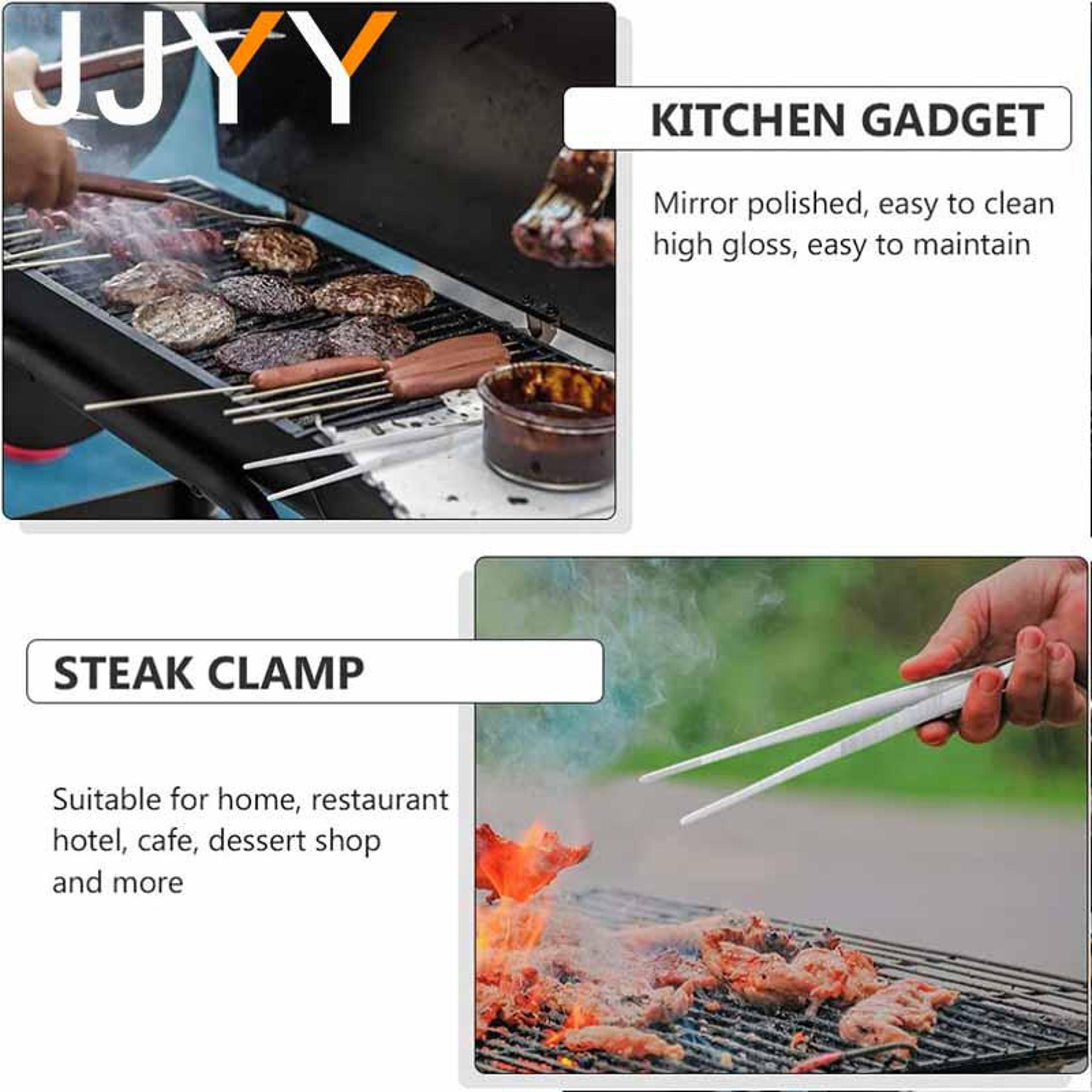 Multifunction Barbecue Tong Food Tongs Stainless Steel Churrasco Tweezers Buffet BBQ Tool Kitchen G 3