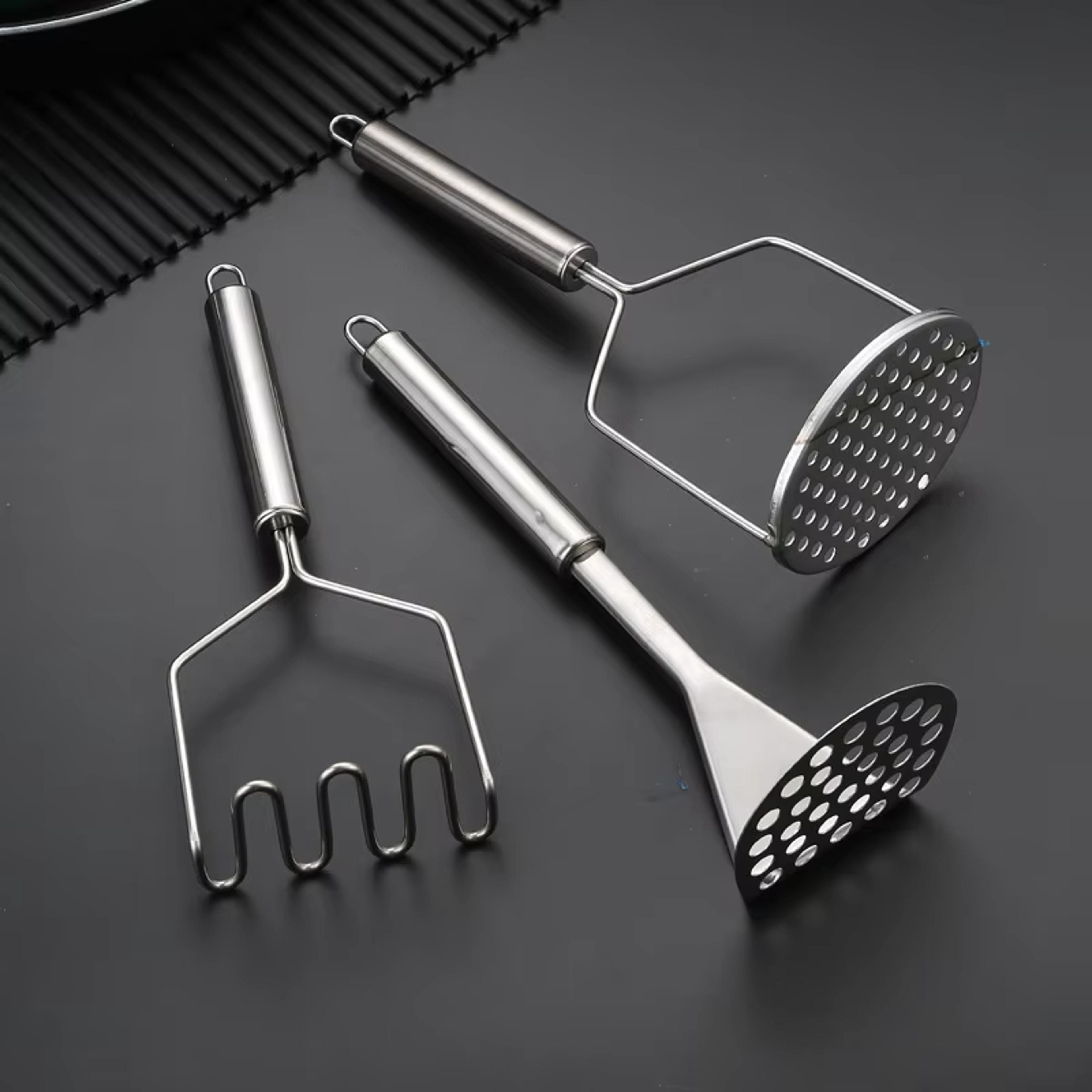 Stainless Steel Potato Masher Manual Food Crusher Fruit Vegetable Pressure Mud Machine Kitchen Tool 1