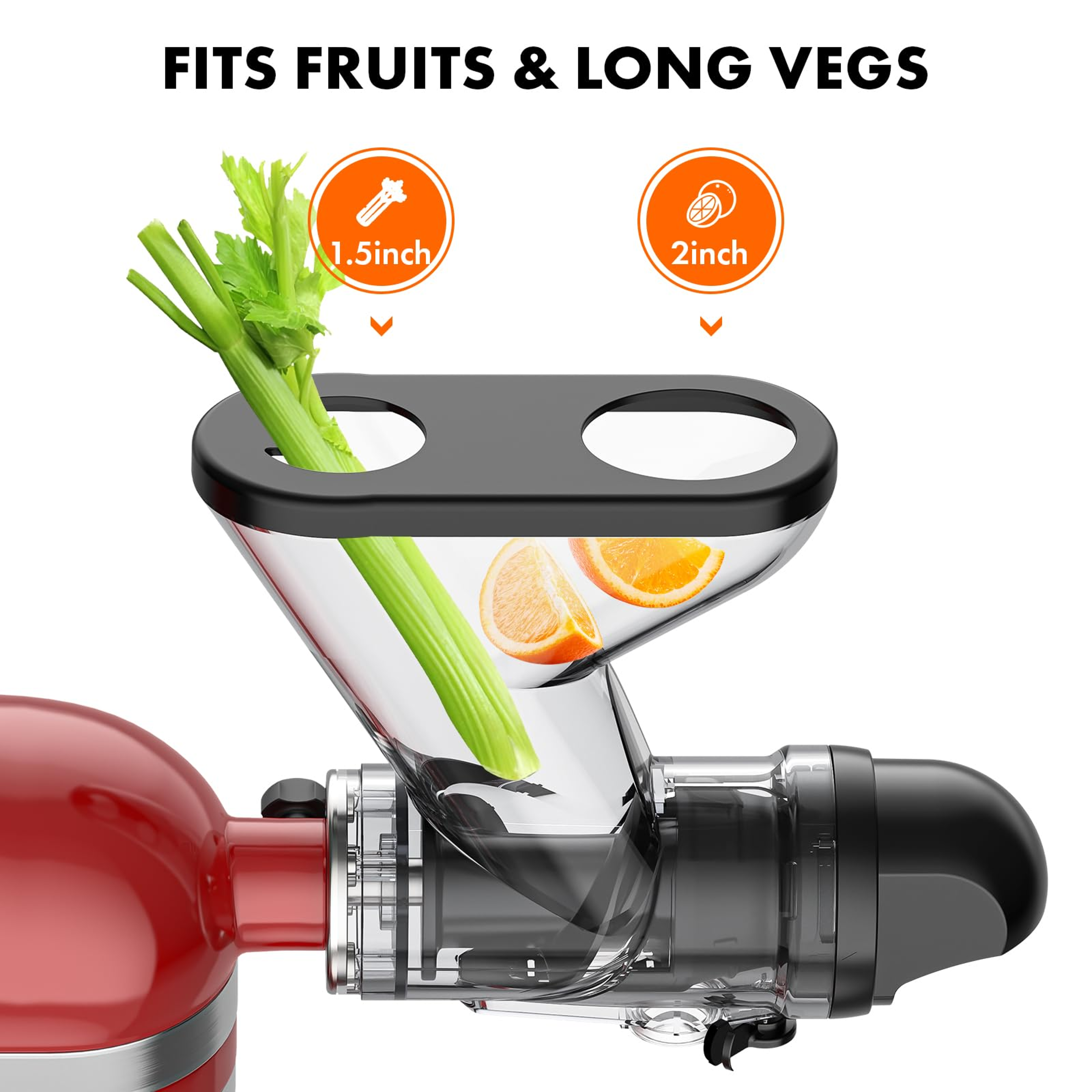 Masticating Juicer Attachment For KitchenAid Stand Mixer Slow Cold Press Juicer Machine With Dual F