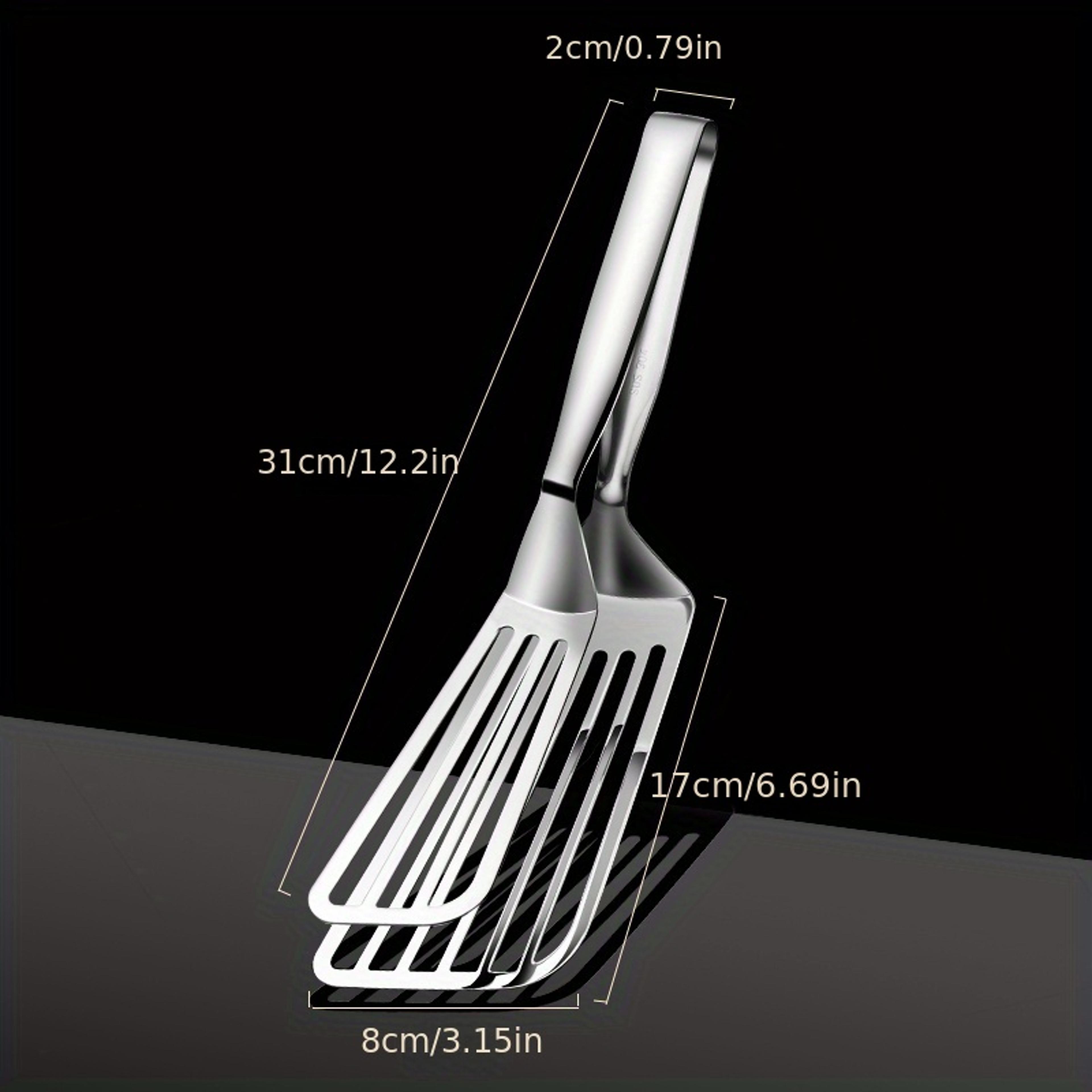 Multifunctional Stainless Steel Serving Tongs For Buffet Fish Frying Bread Steak Salad And Dessert  4