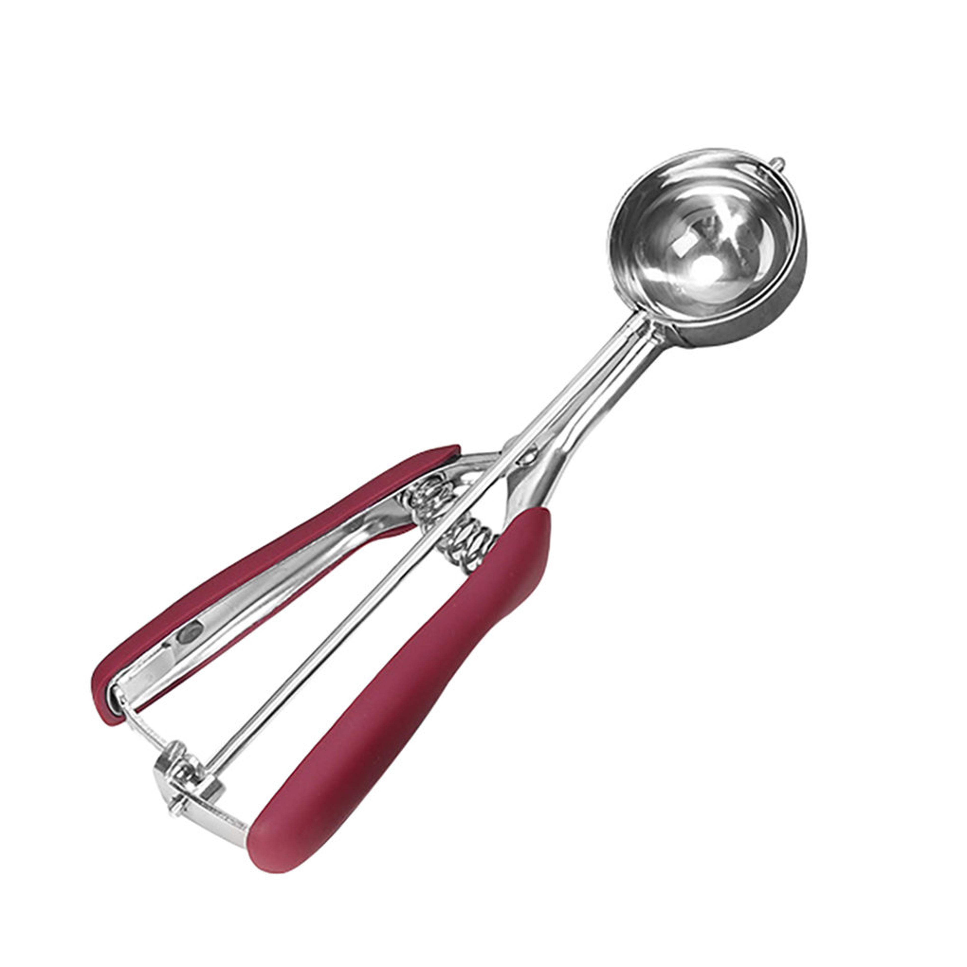 Ice Cream Scoop Stainless Steel Cookie Dough Spoon Fruit Potato Watermelon Digging Ball Spring Hand 6