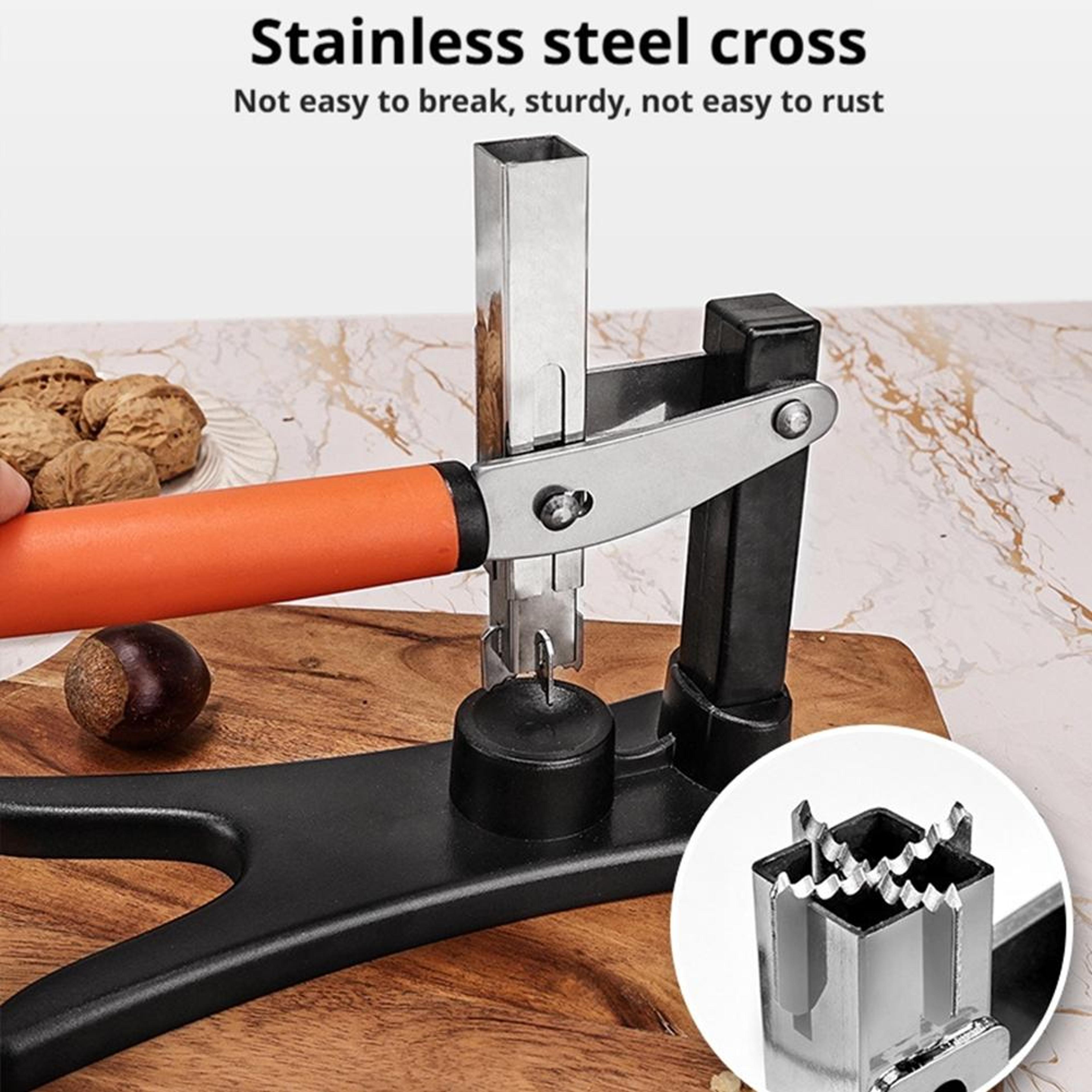 Chestnut Cutter NonSlip Handle Portable Nutcracker For Easy Shelling Cracking  Peeling Nut Sheller  1