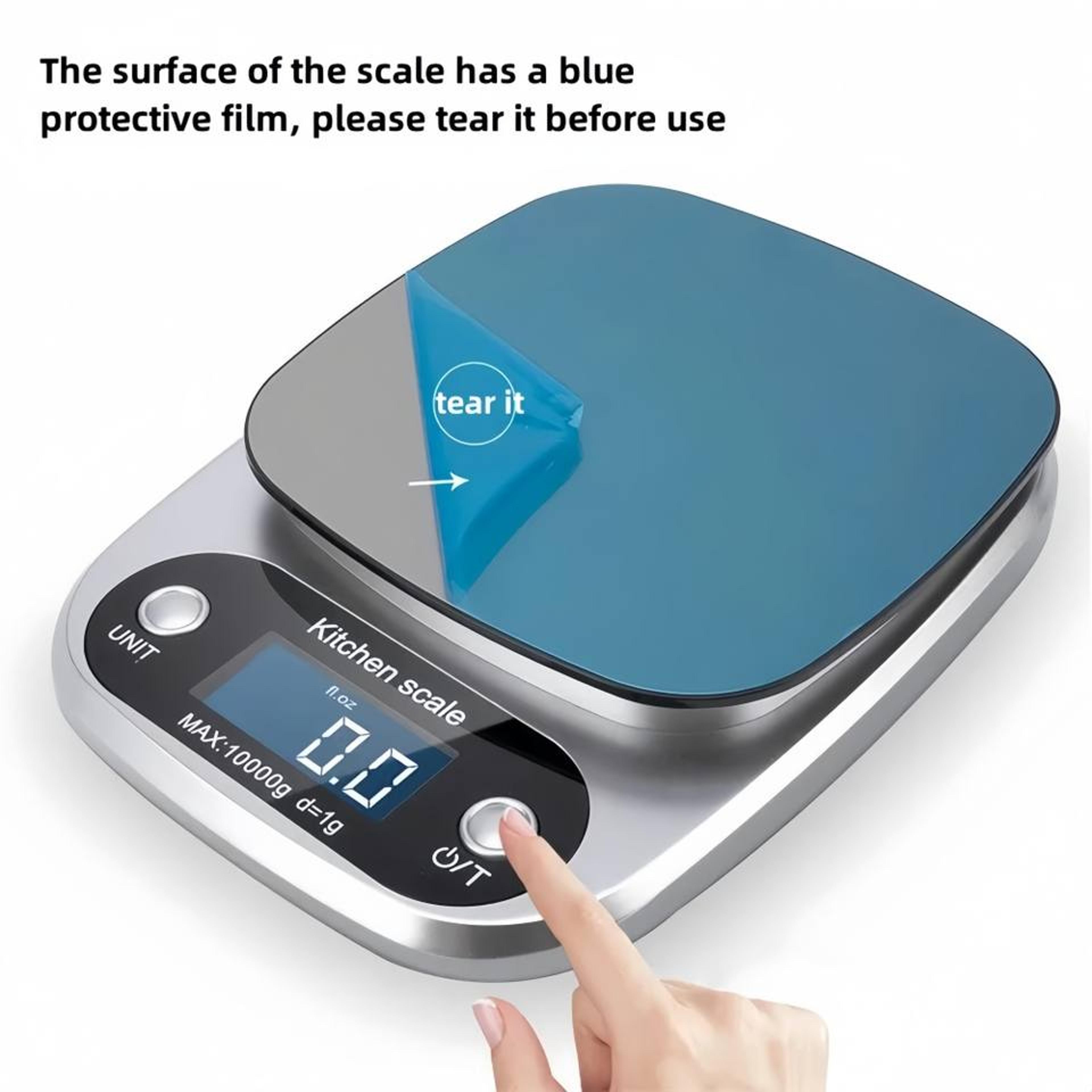 Digital Kitchen Scale With Tare Function Stainless Steel Electronic Food Jewelry Baking Scale LCD D 4