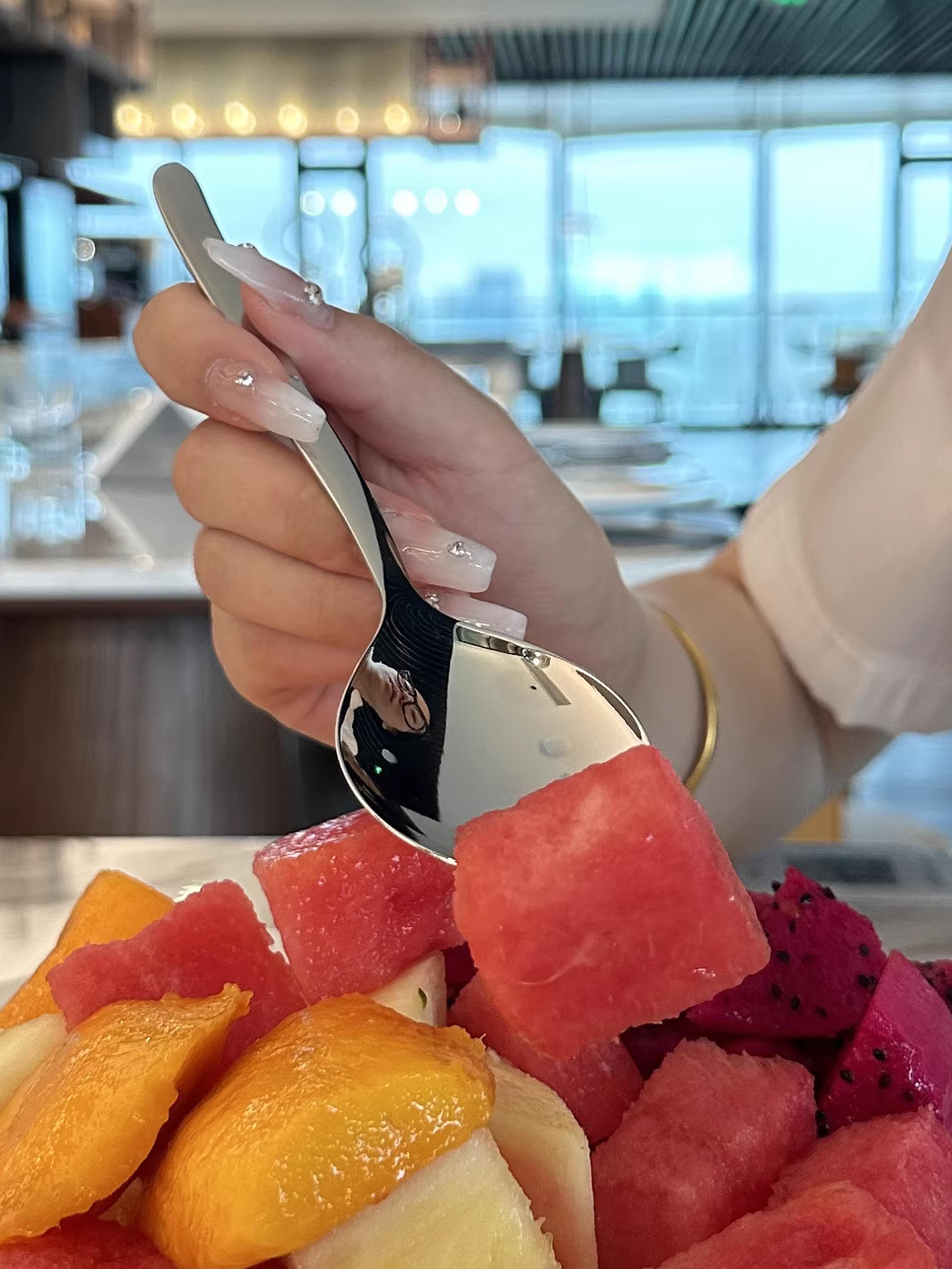 Stainless Steel Salad Forks Stainless Steel Spork Reusable Fork For Fruit Appetizer And Dessert Hou 2