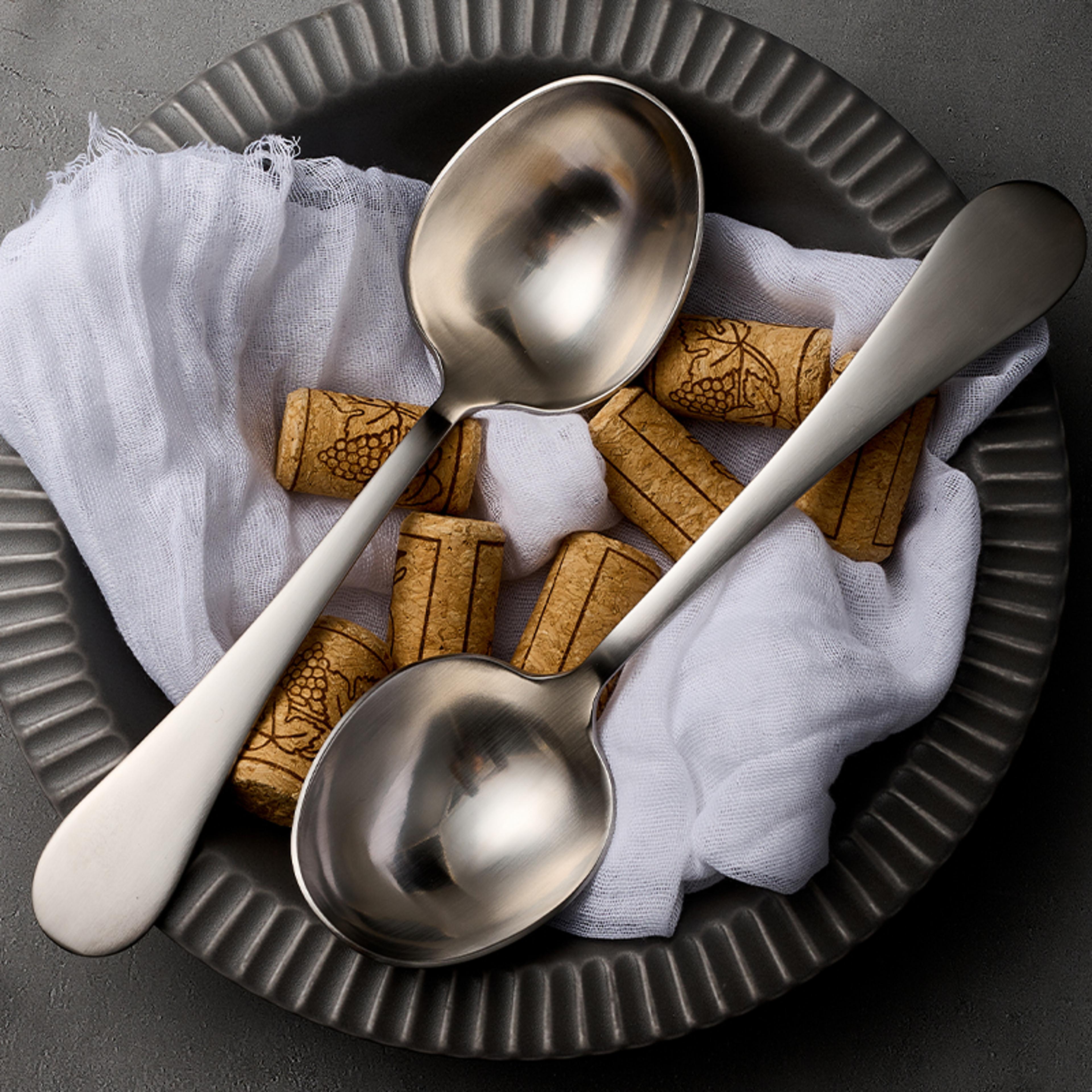 Deep Round Soup Spoons Stainless Steel Large Soup Spoons For Cereal Bouillon Milk Soup Perfect For  1