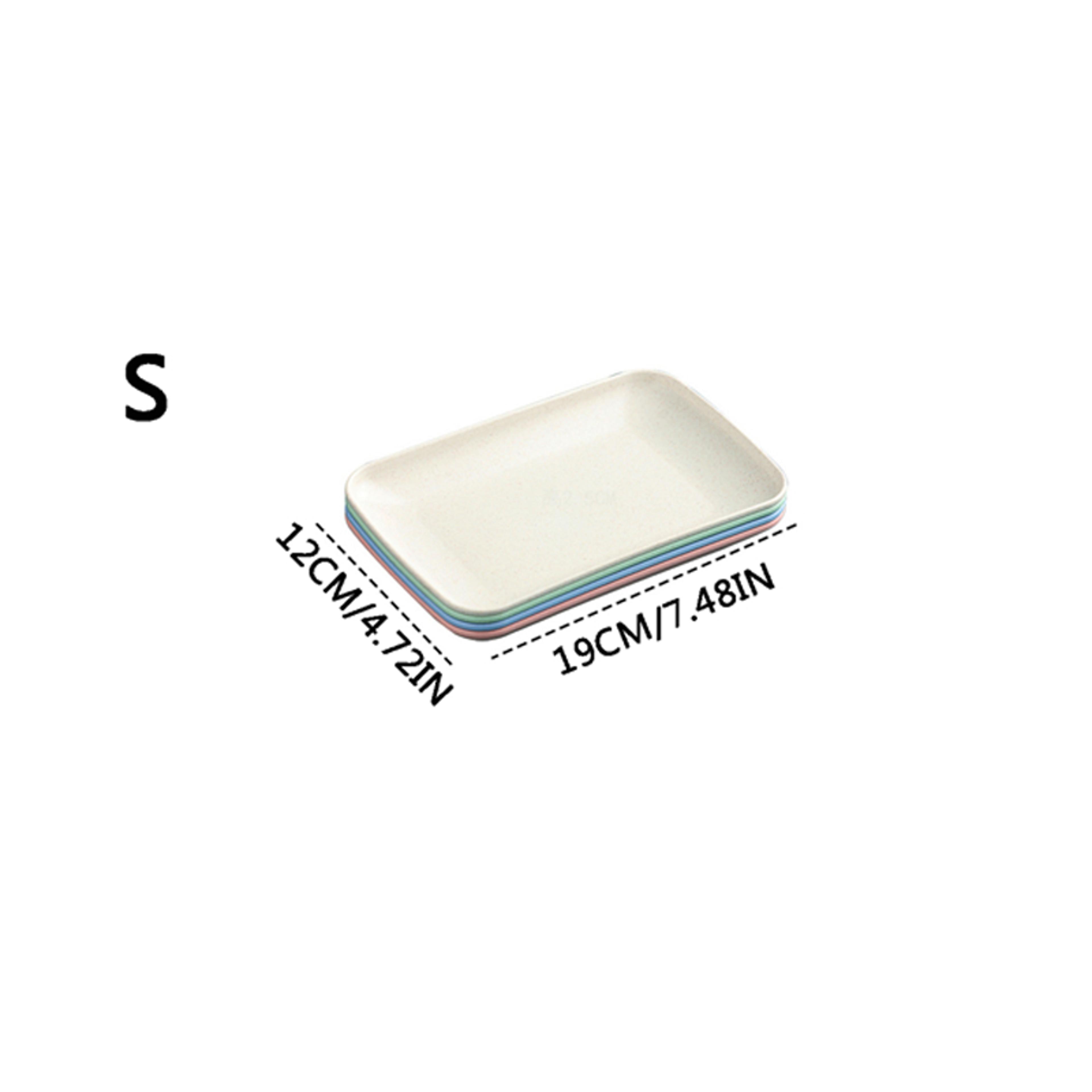 Wheat Straw Plates Dessert Plates Fruit Dish For Cupcakes Salad Steak Stylish Home Kitchen Decor 6
