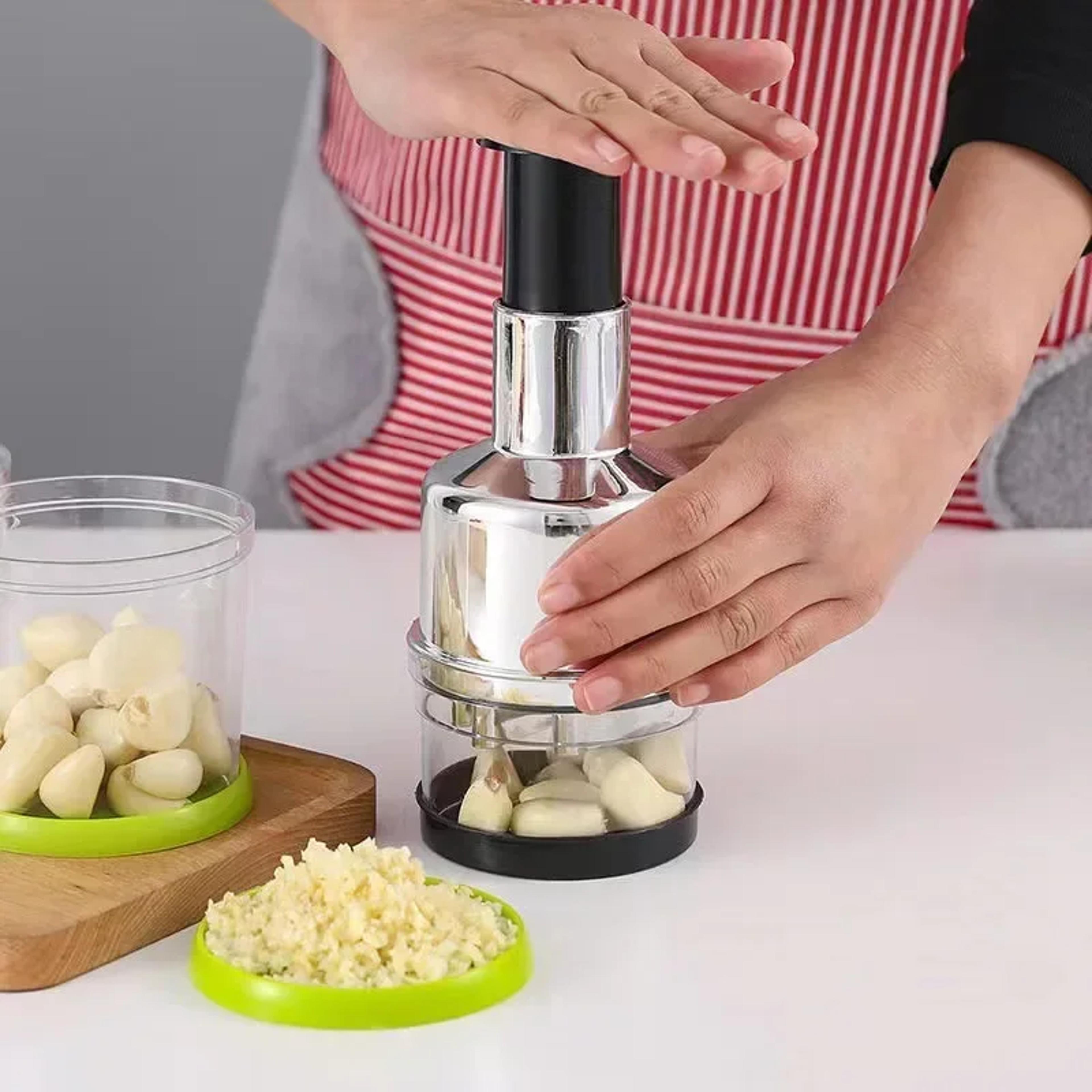 magic quick chop kitchen vegetable & garlic onion dicer cutter effortless manual food chopper