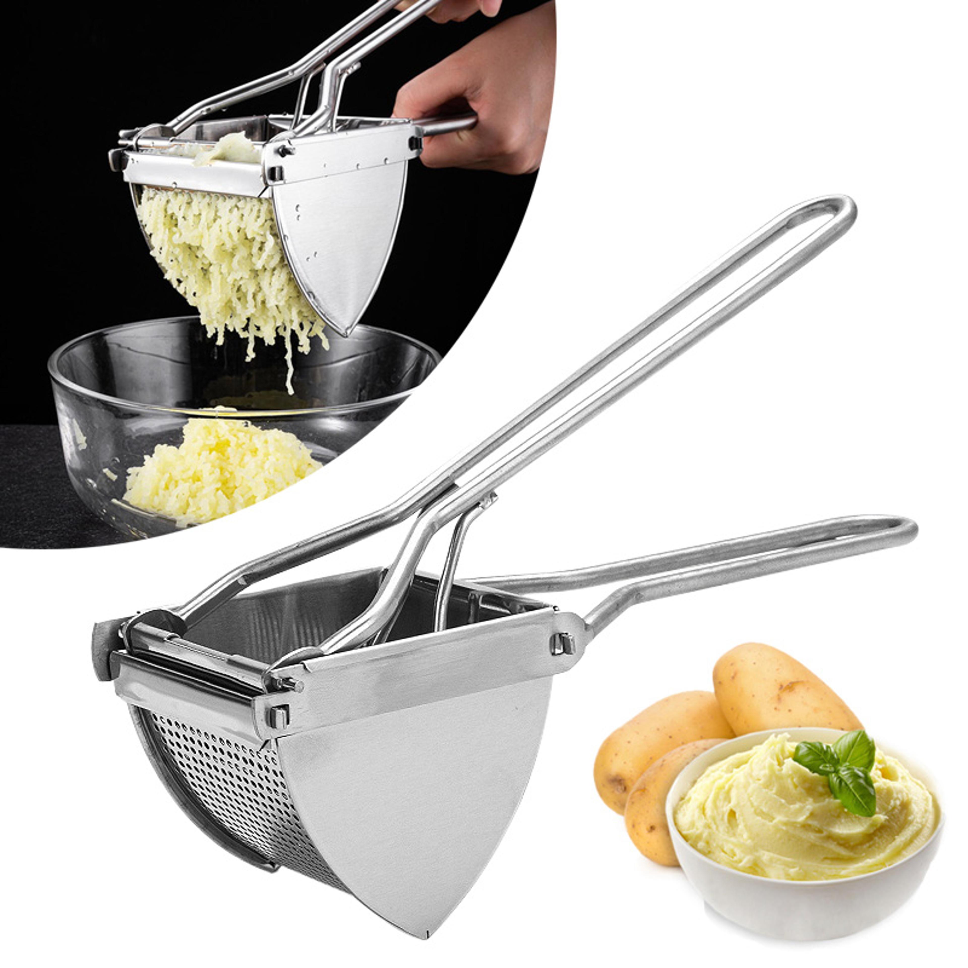 Premium Stainless Steel Potato Ricer  Heavy Duty Vegetable Juicer Masher For Smooth Purees 1