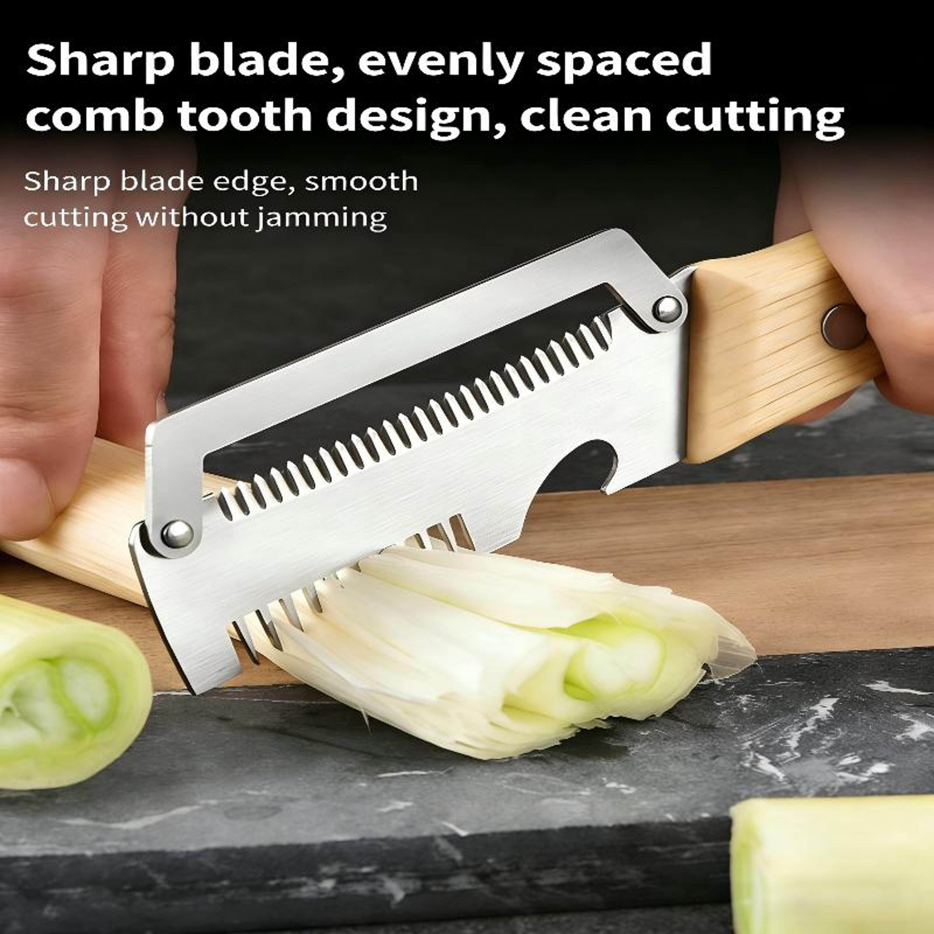 Wooden Handle Stainless Steel Vegetable Peeler Kitchen Tool With Built In Bottle Opener 1