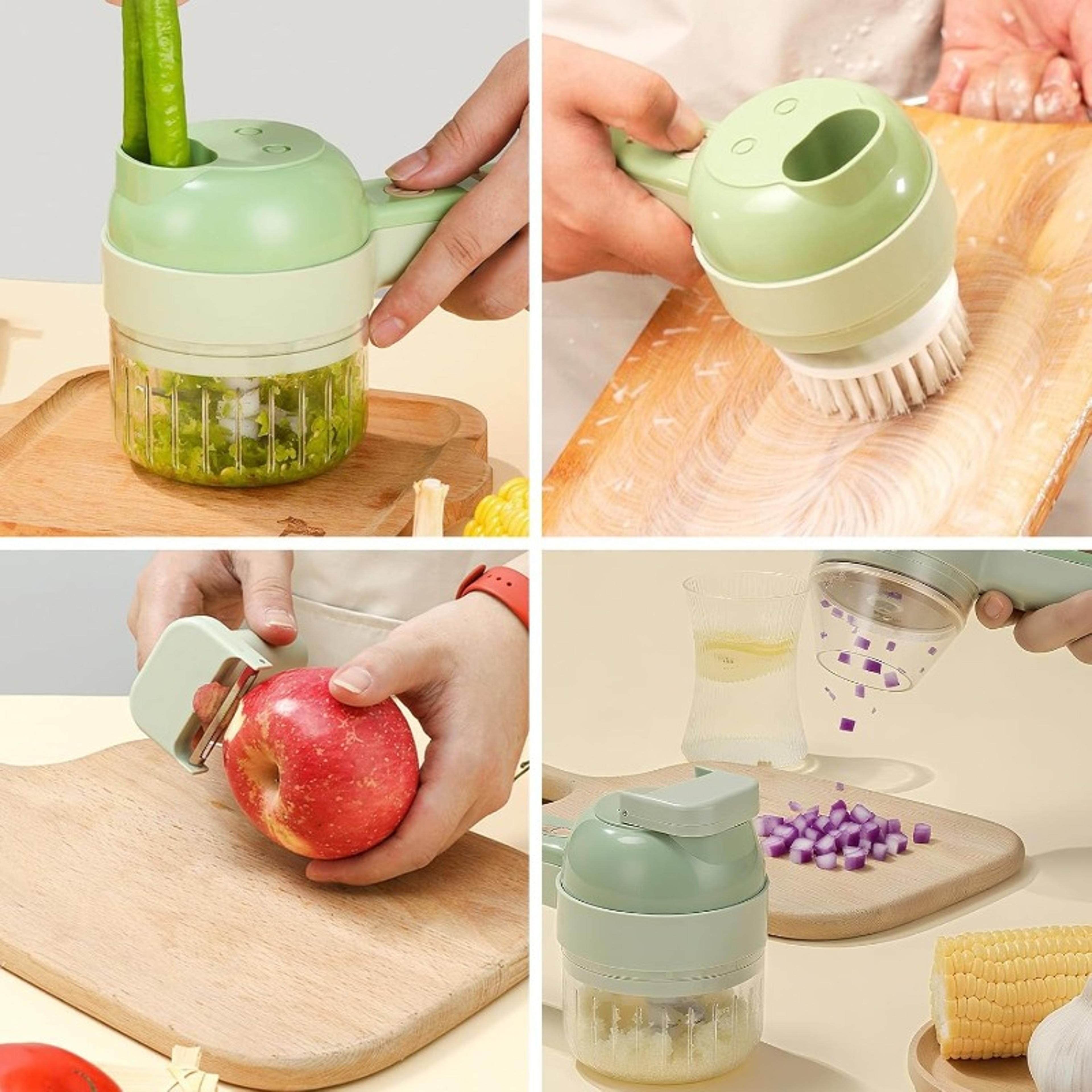 Wireless Electric Garlic  Vegetable Chopper USB Rechargeable Mini Food Cutter 4
