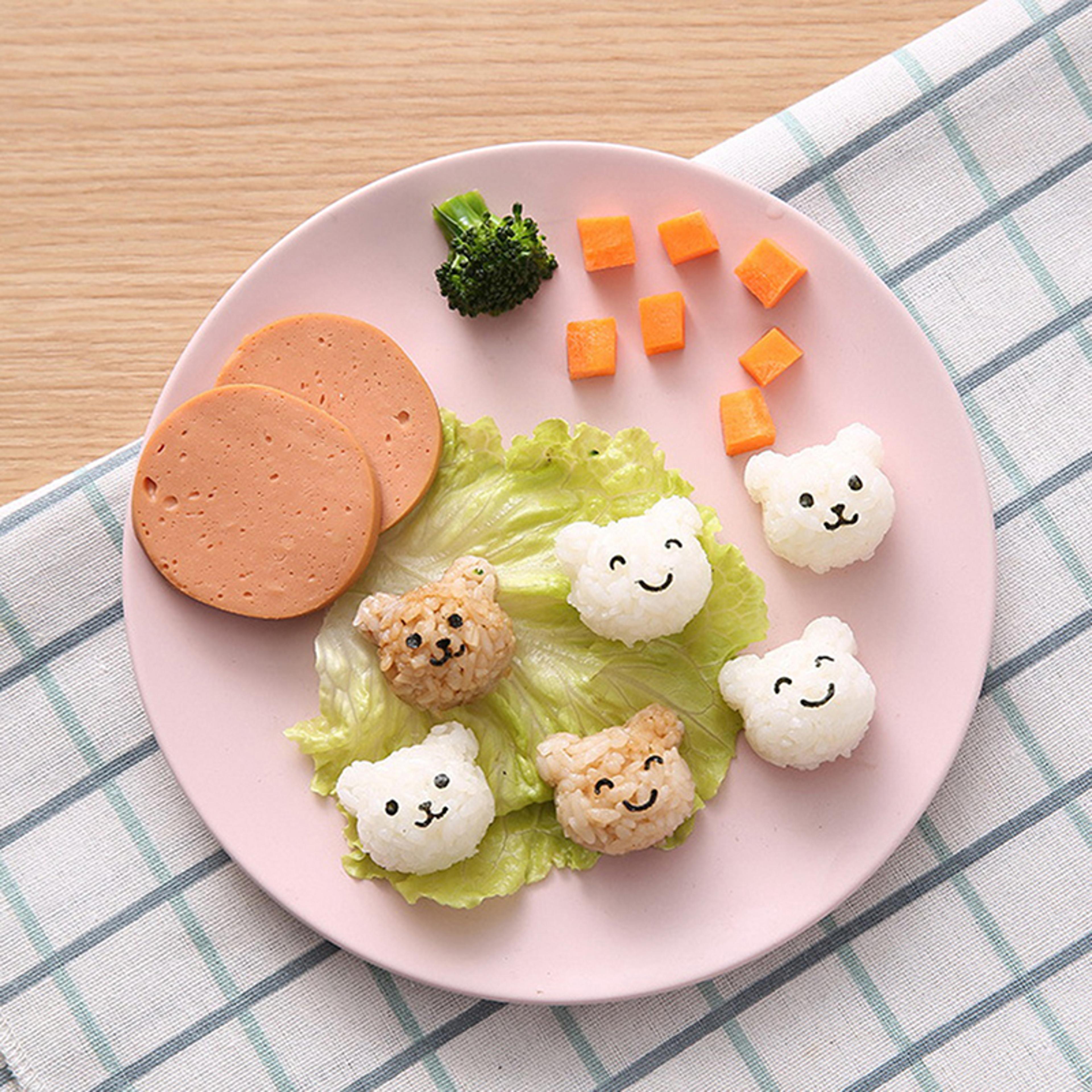 kitchen pro onigiri mold bento set sushi rice ball maker & diy sushi mold tools