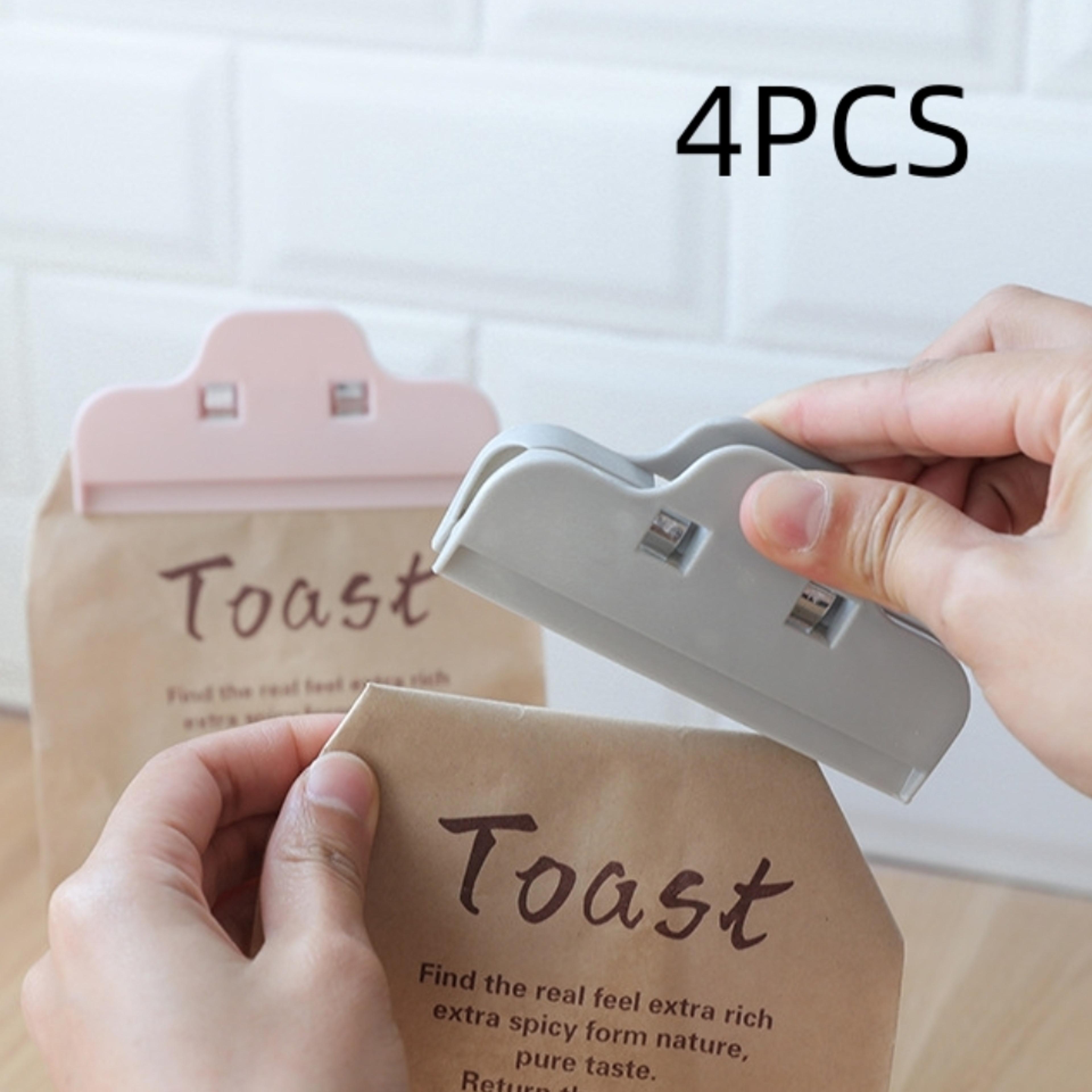 Premium Portable Food Bag Sealing Clips 4 Pack Reusable Bag Sealing Clips  Snack Bag Clips For Kitc 1