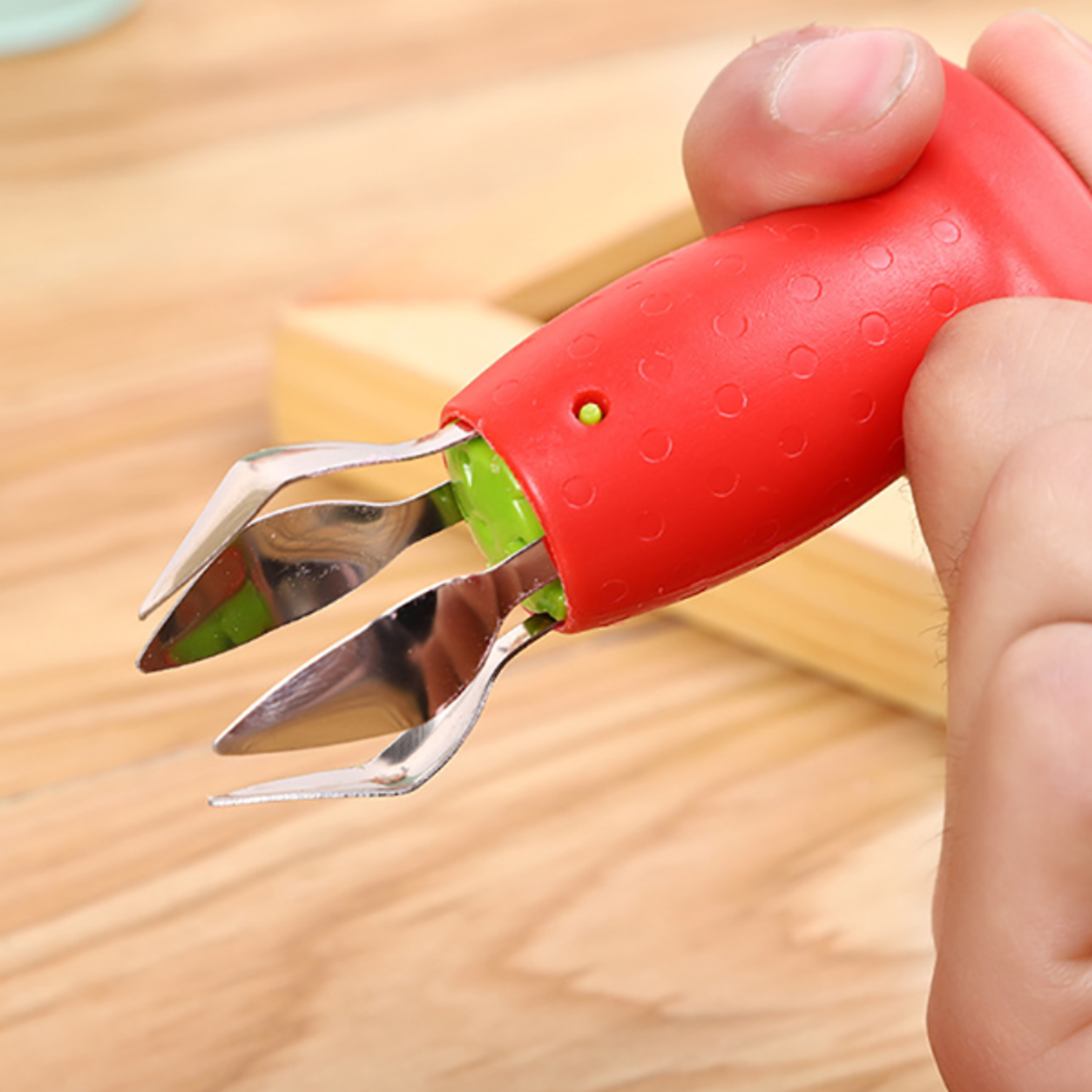 Quickly remove strawberry stems and cores with this easytouse tool Reduce waste save time and p