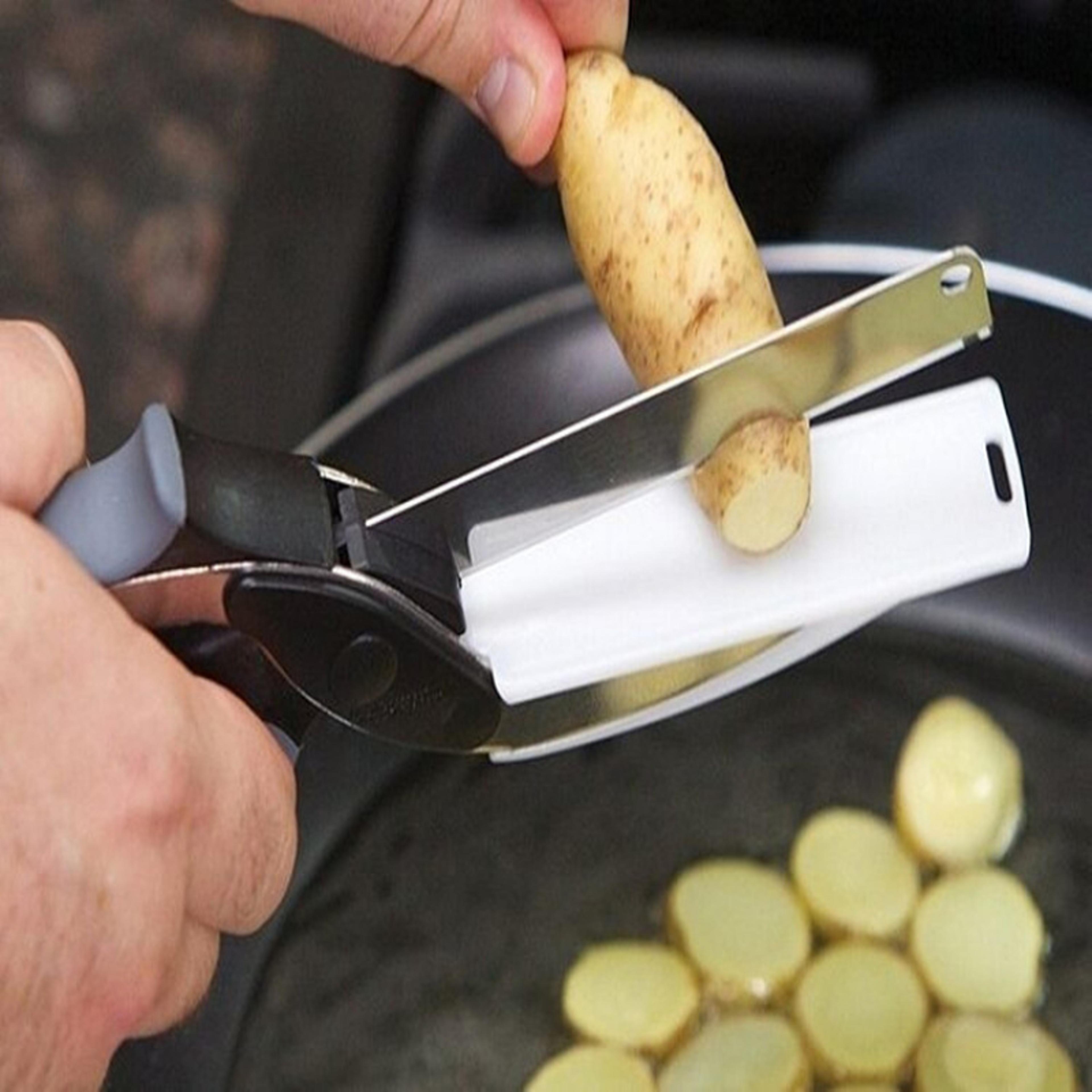 Smart Cut 2 In 1 Kitchen Scissors Knife Multifunction Kitchen Scissors For Fast Food Prep 1