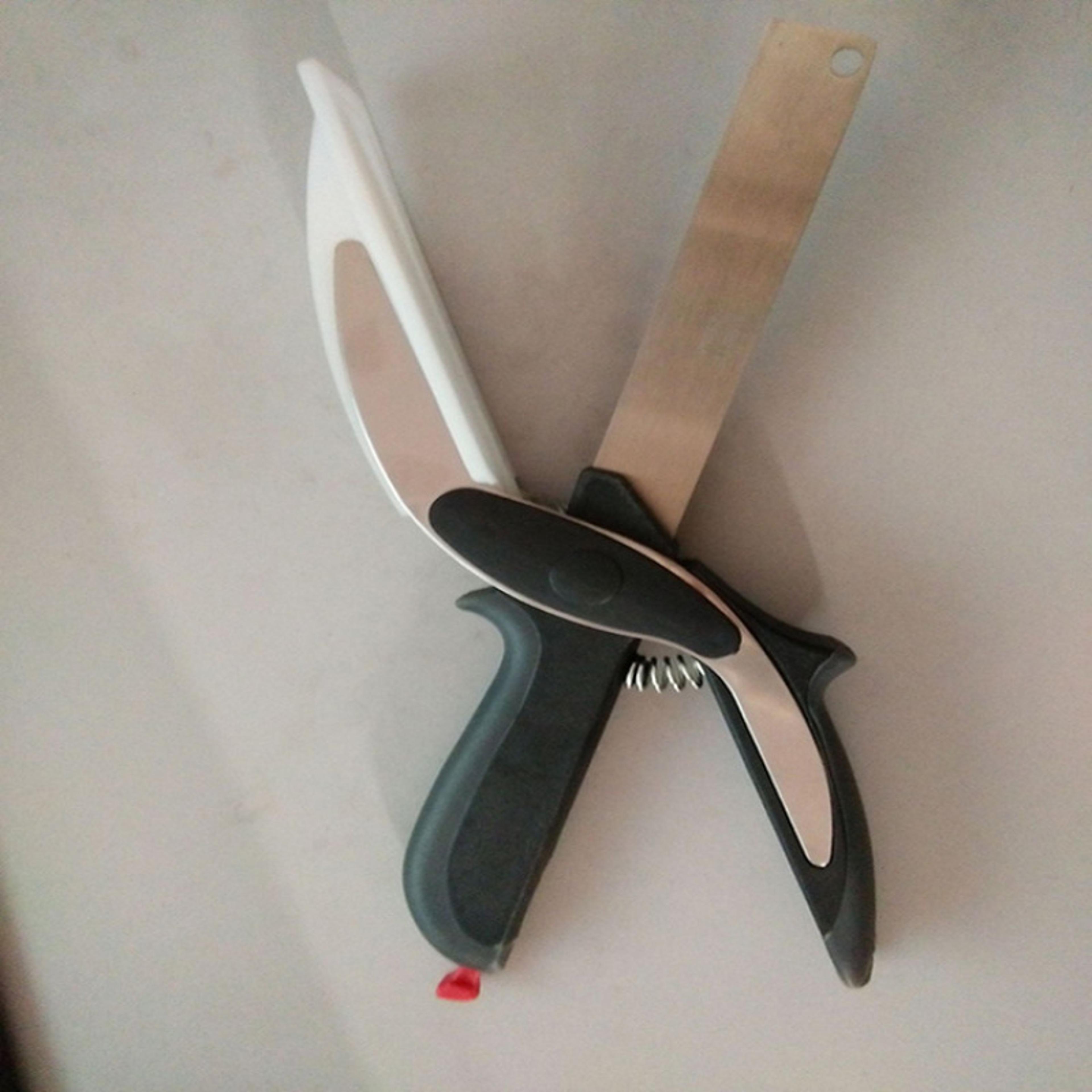 Smart Cut 2 In 1 Kitchen Scissors Knife Multifunction Kitchen Scissors For Fast Food Prep 3