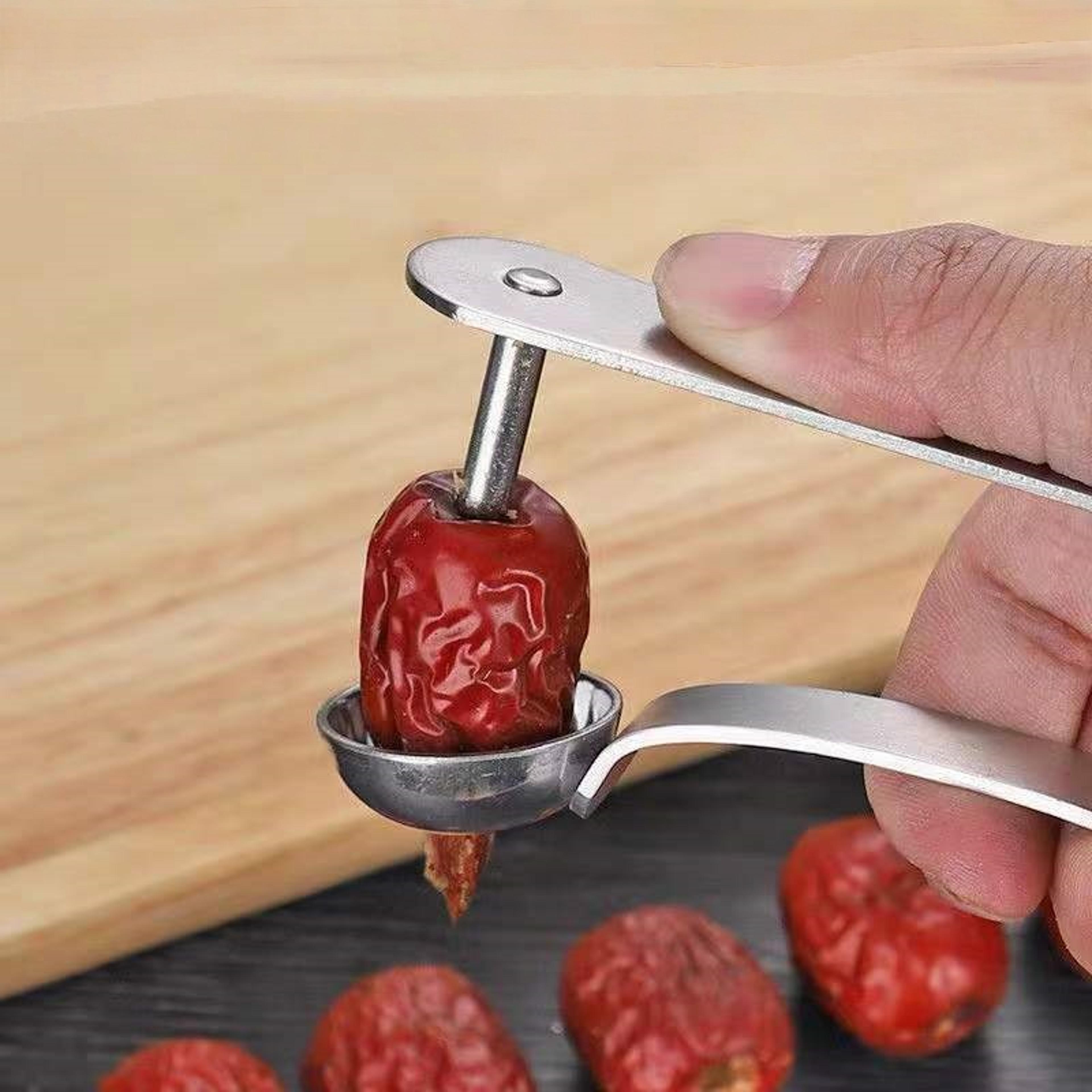Stainless Steel Cherry  Date Pitter Core Remover Tool 3
