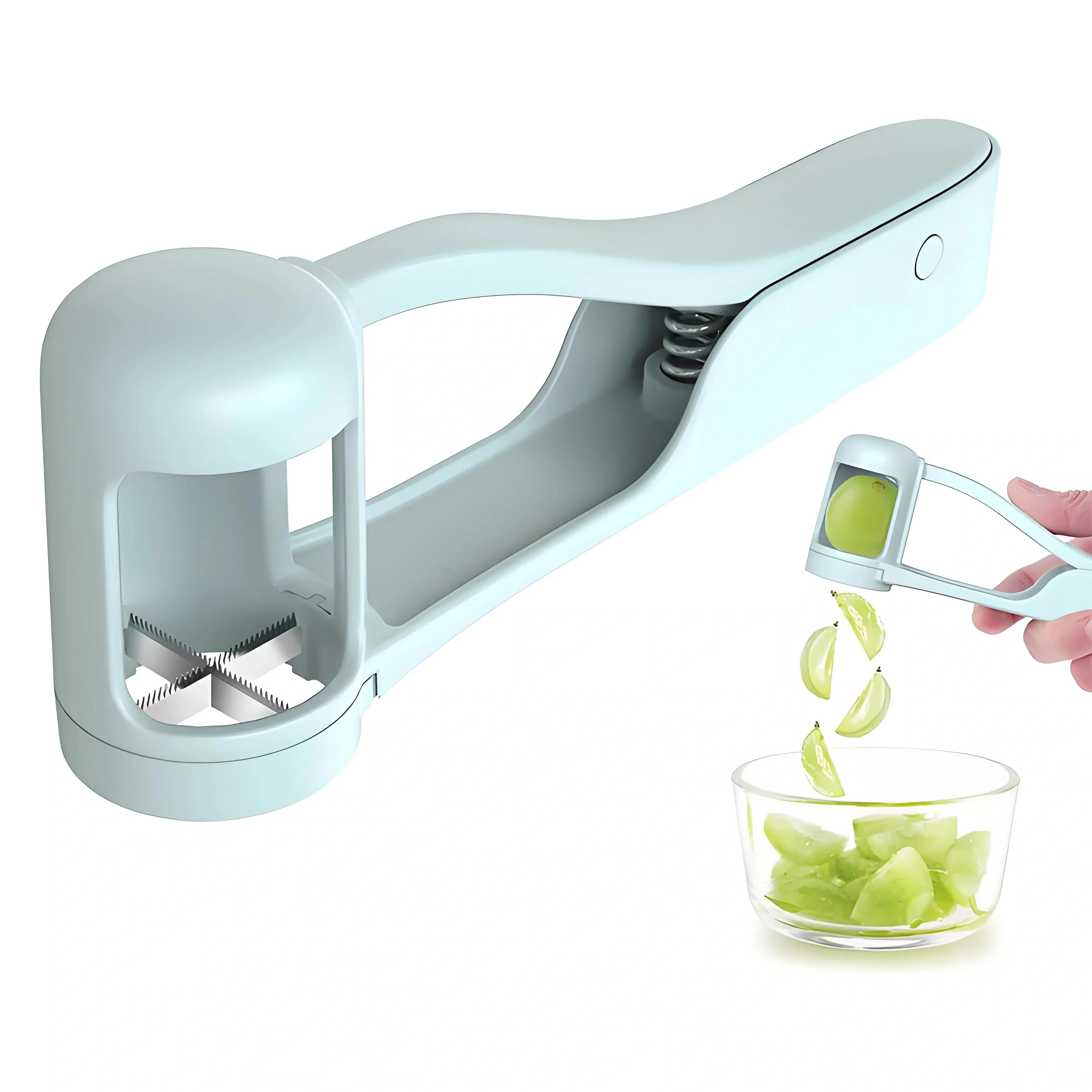 Multifunctional Handheld Fruit Slicer For Strawberries  Grapes Baby Food Prep Cutter 4