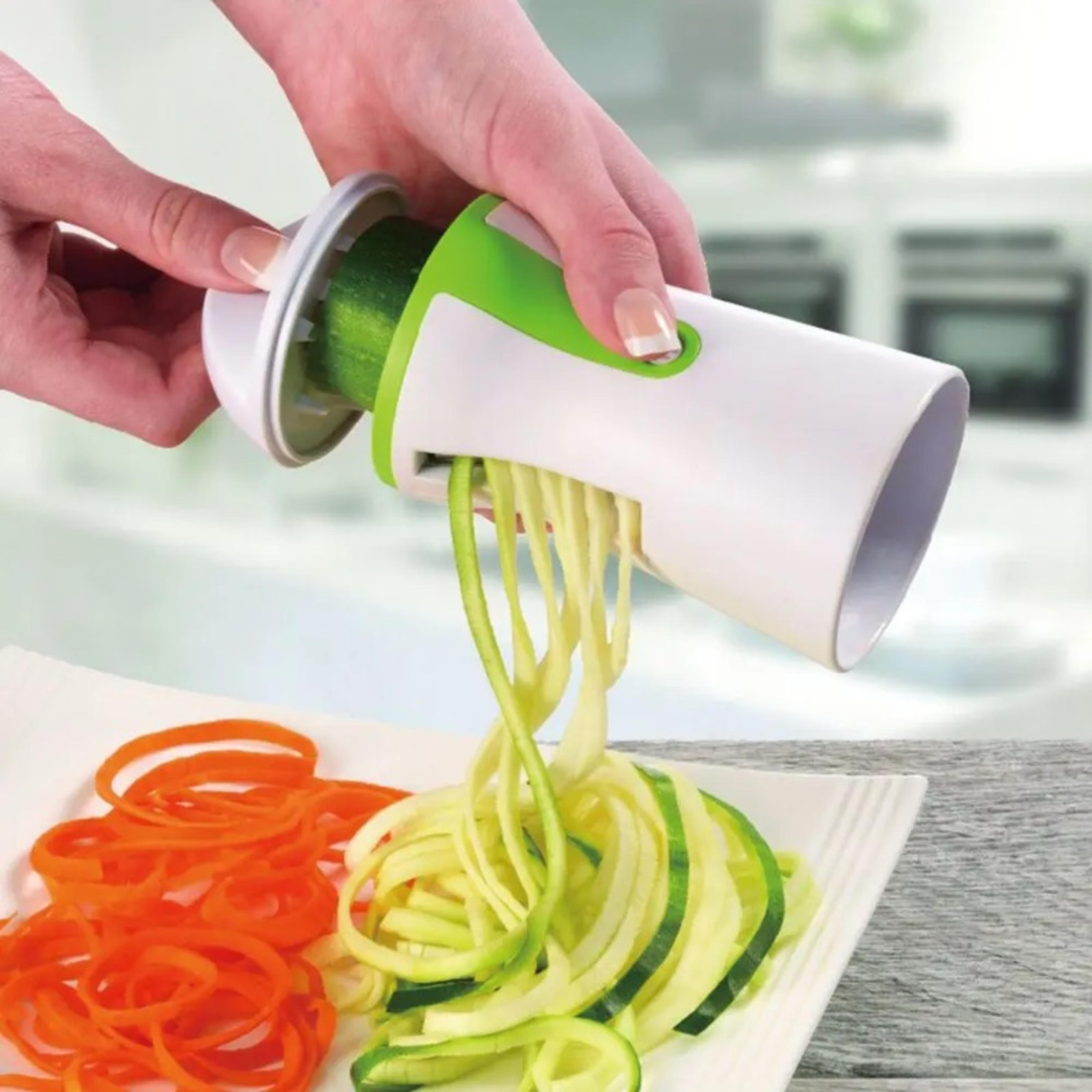 heavy duty vegetable spiralizer & zucchini noodle maker for healthy pasta creations
