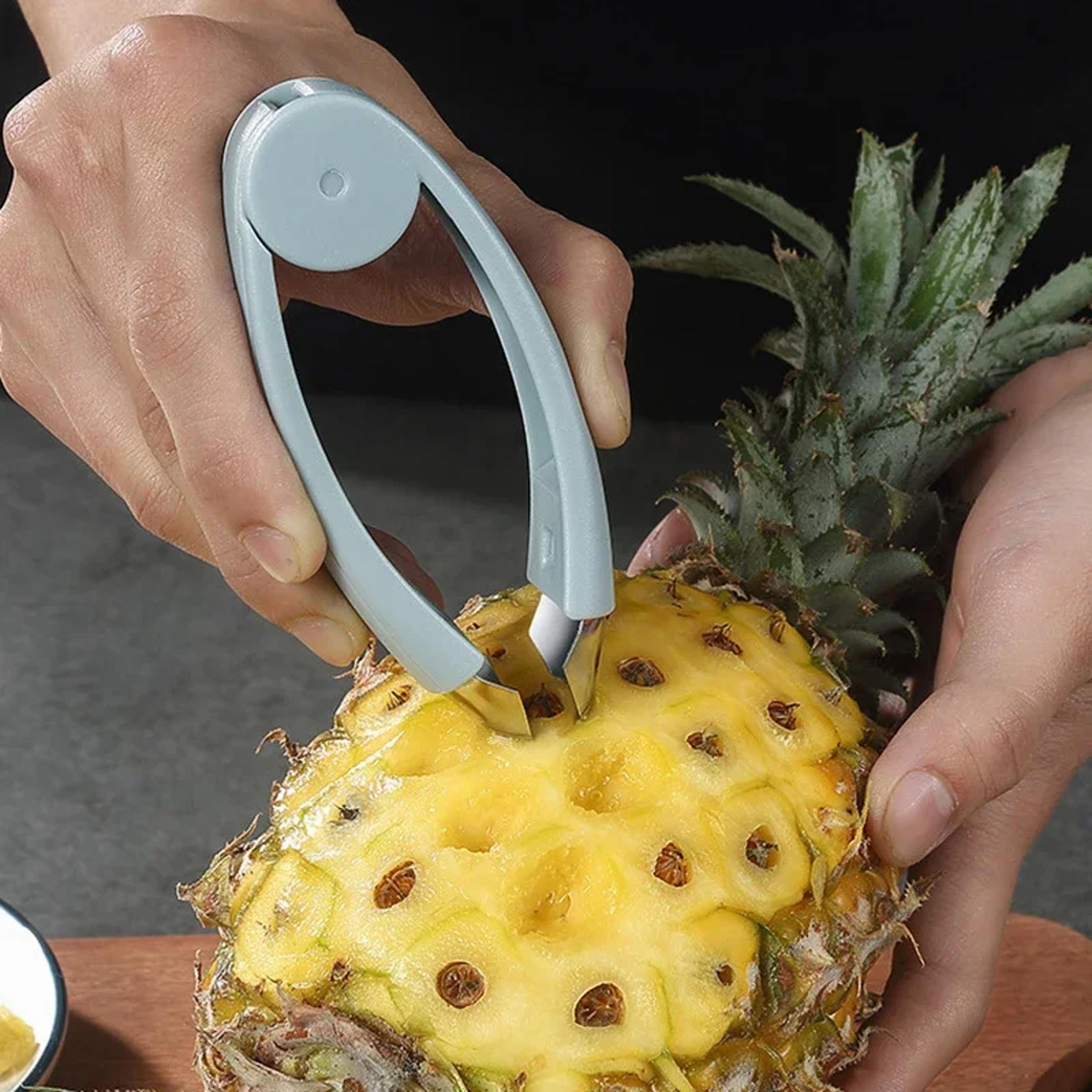 stainless steel pineapple eye remover and strawberry seed remover fruit peeler tool