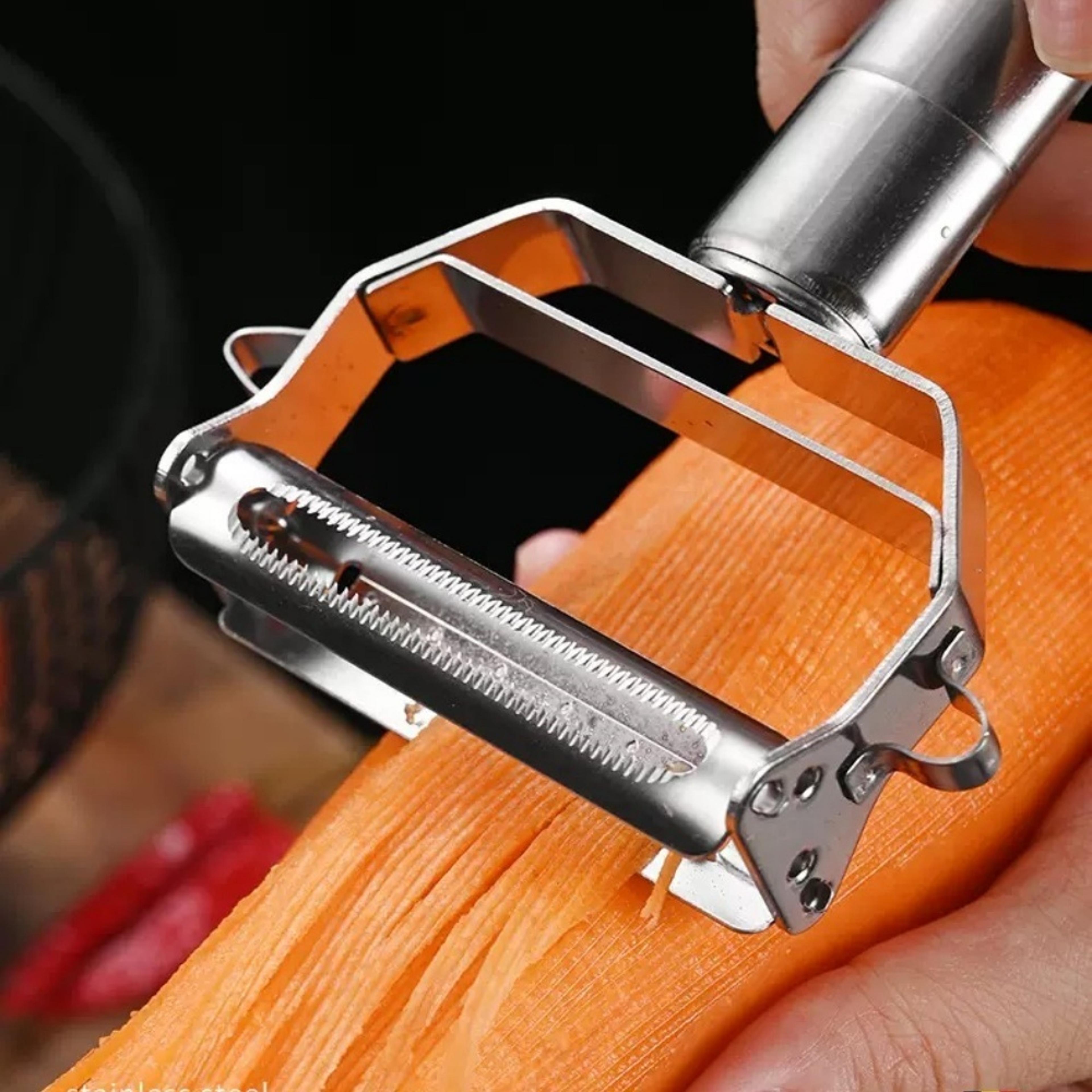Stainless Steel Double Sided Vegetable Peeler  Multifunction Kitchen Grater Tool 1