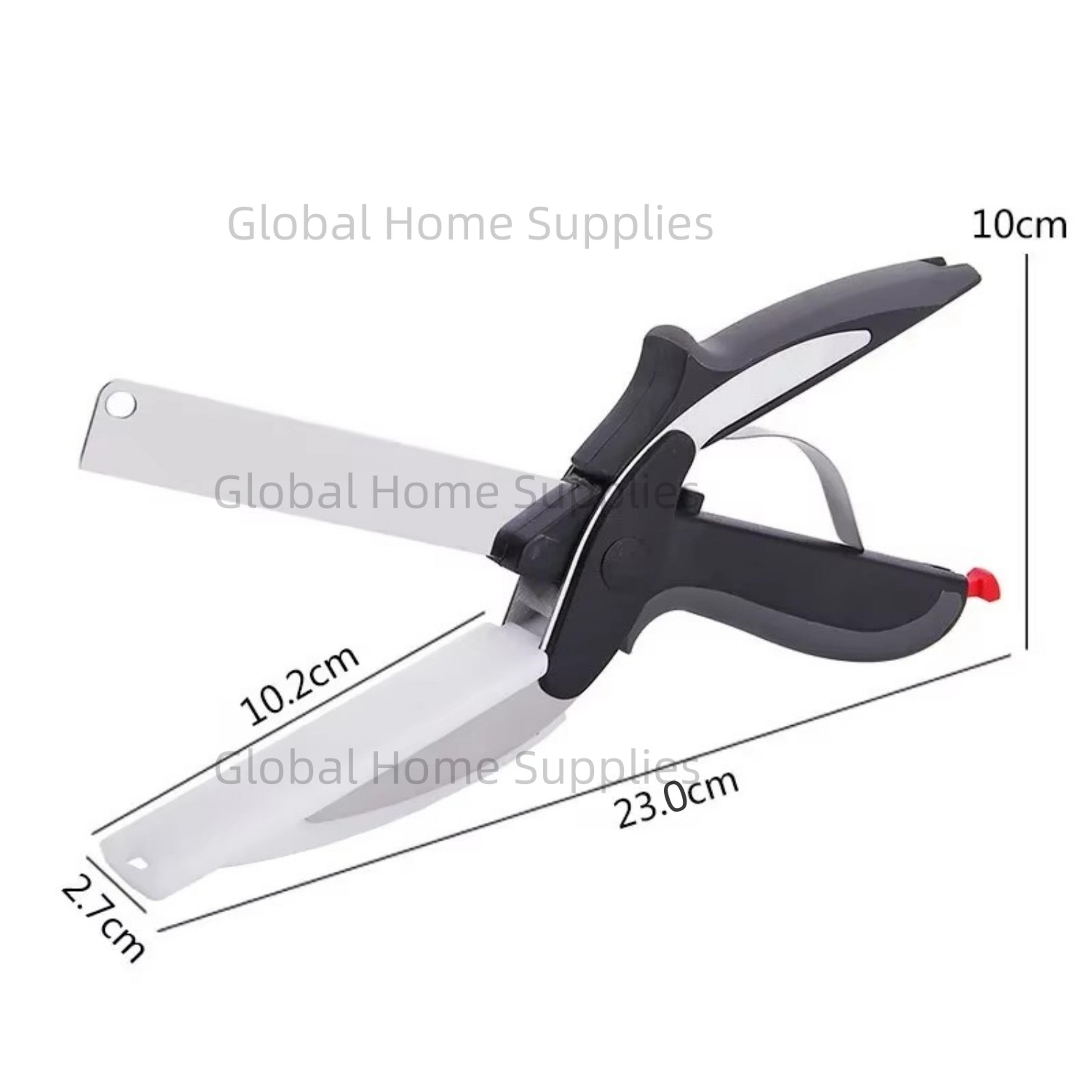 Kitchen Scissors With Cutting Board Food Chopper Scissors For Vegetables  Salad Prep 1