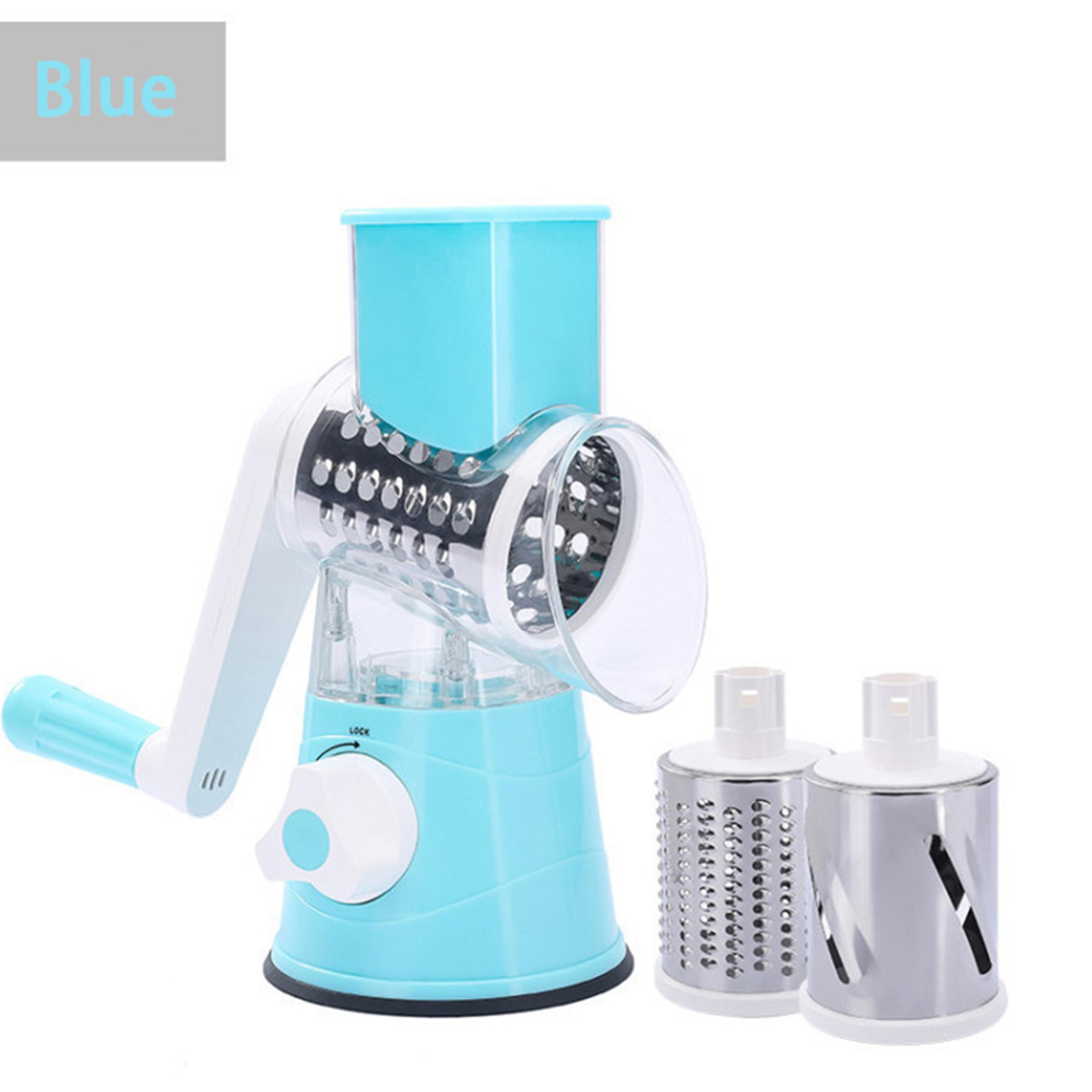 Multi Color Hand Crank Vegetable Slicer Multifunctional Rotary Drum Grater For Kitchen Prep 5