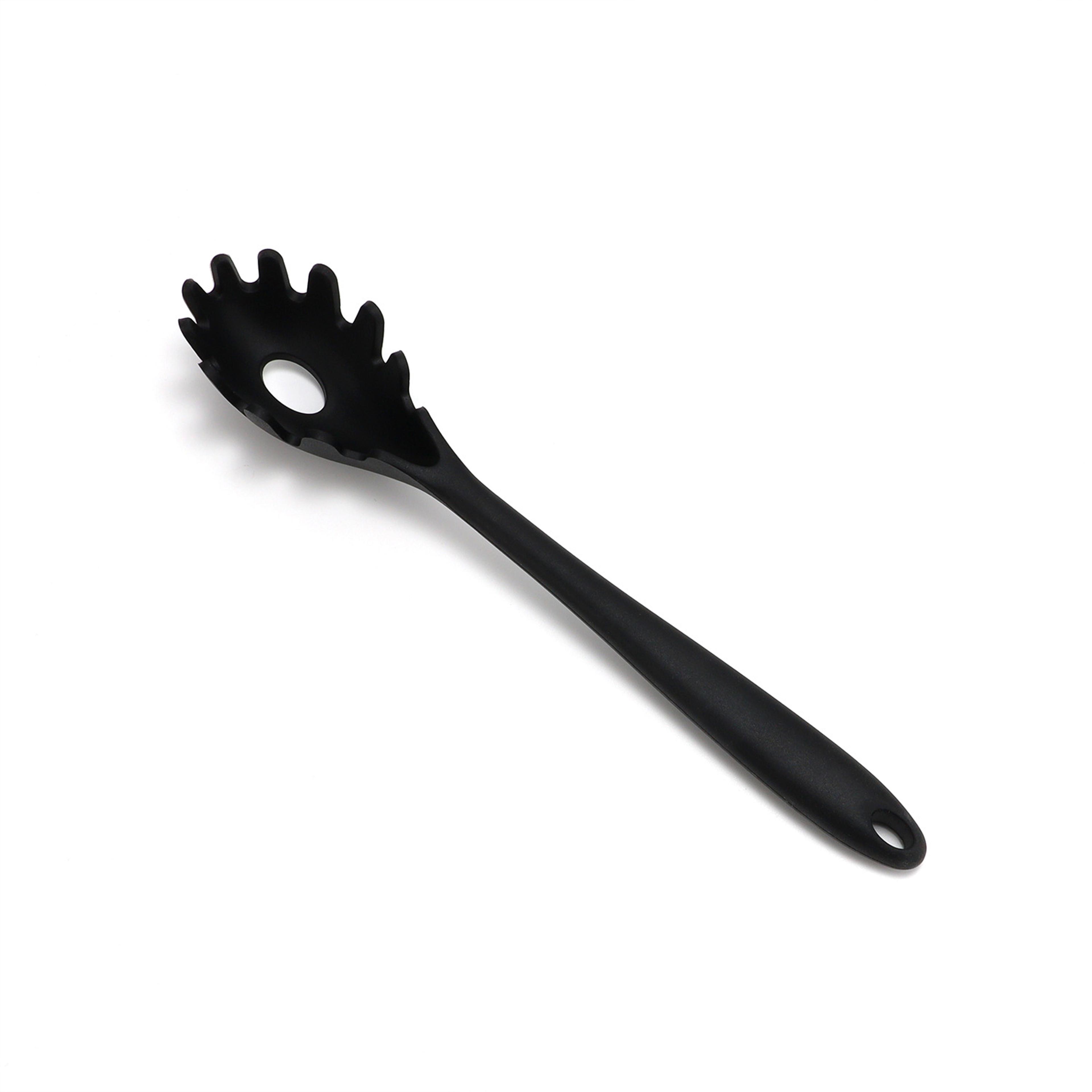 Silicone Pasta Server Fork Heat Resistant Spaghetti Spoon For Non Stick Cookware 2