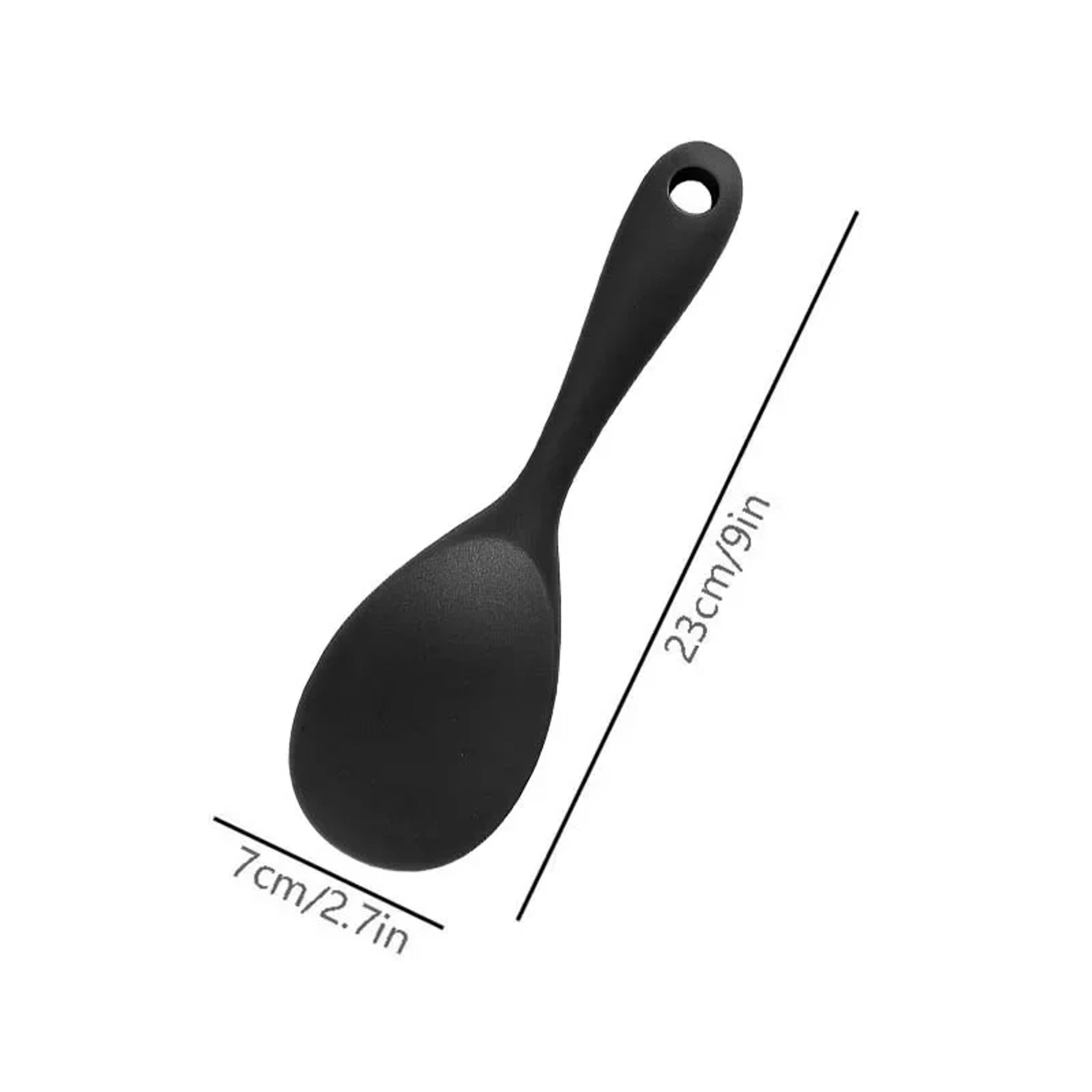 Heat Resistant Silicone Rice Spoon  Non Stick Rice Paddle For Rice Cookers  Cookware 9