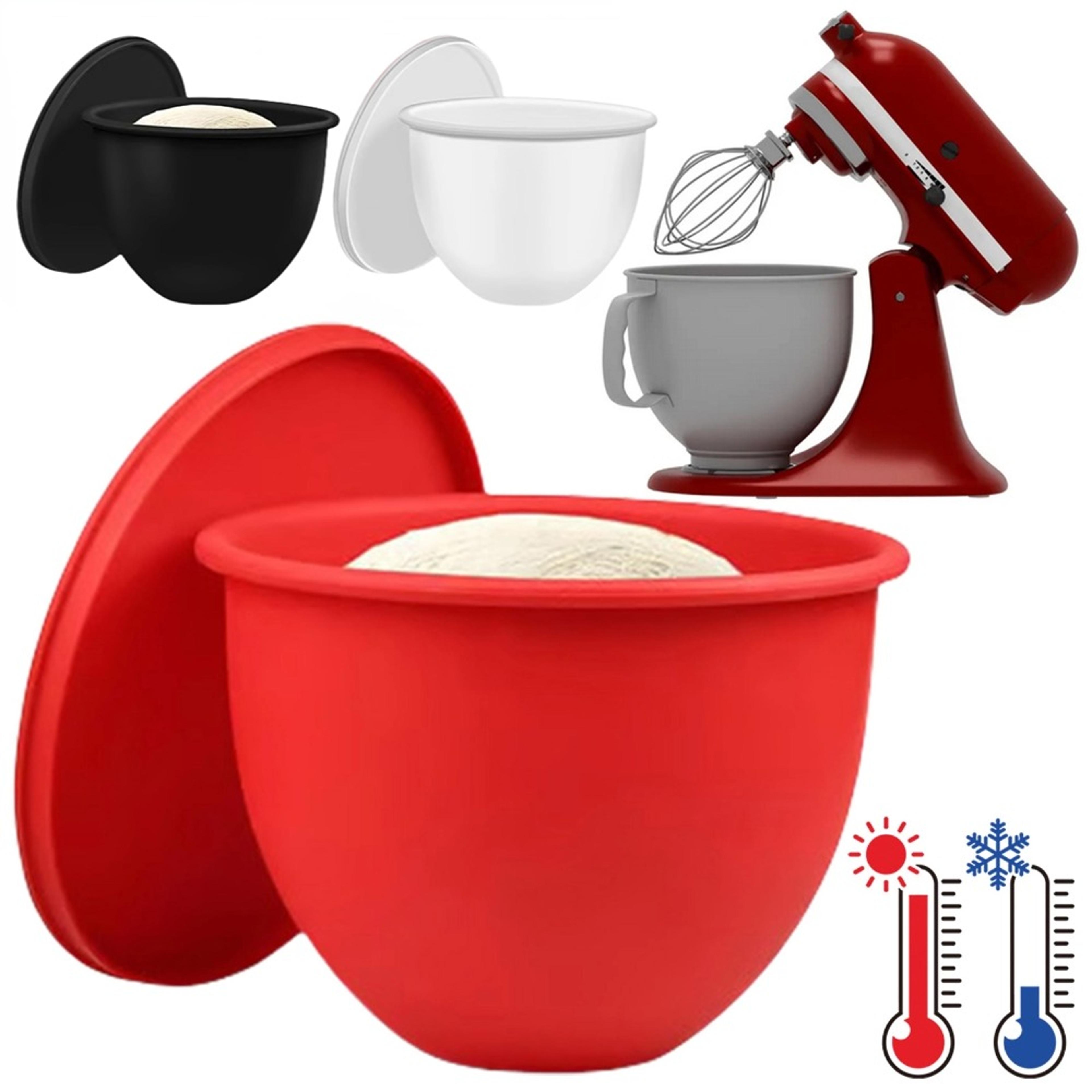 kitchenaid mixer bowl liner with lid reusable silicone 5 qt mixer accessories