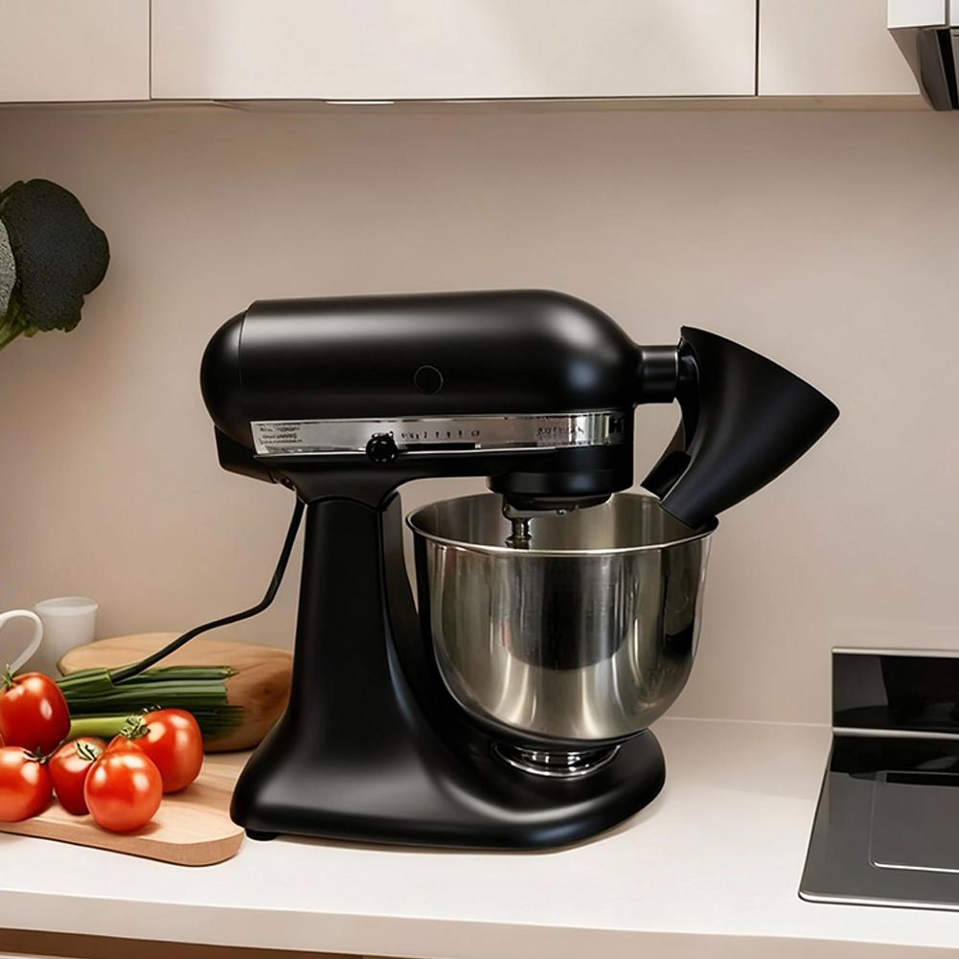 Wide Mouth Stand Mixer Funnel For 5 Qt KitchenAid Mixer Spill Proof Baking Accessory 4