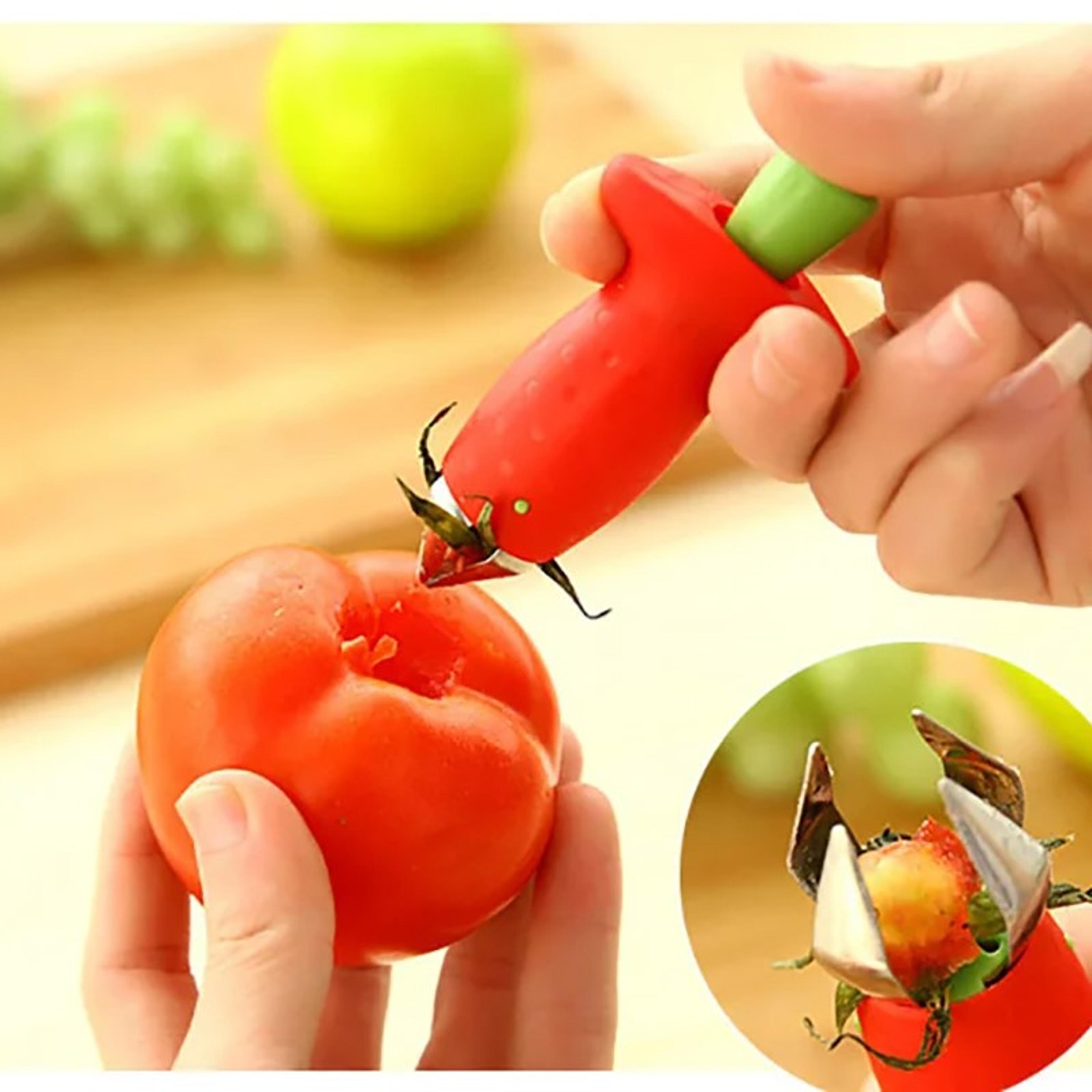 premium strawberry huller & tomato corer fruit stem remover kitchen gadget