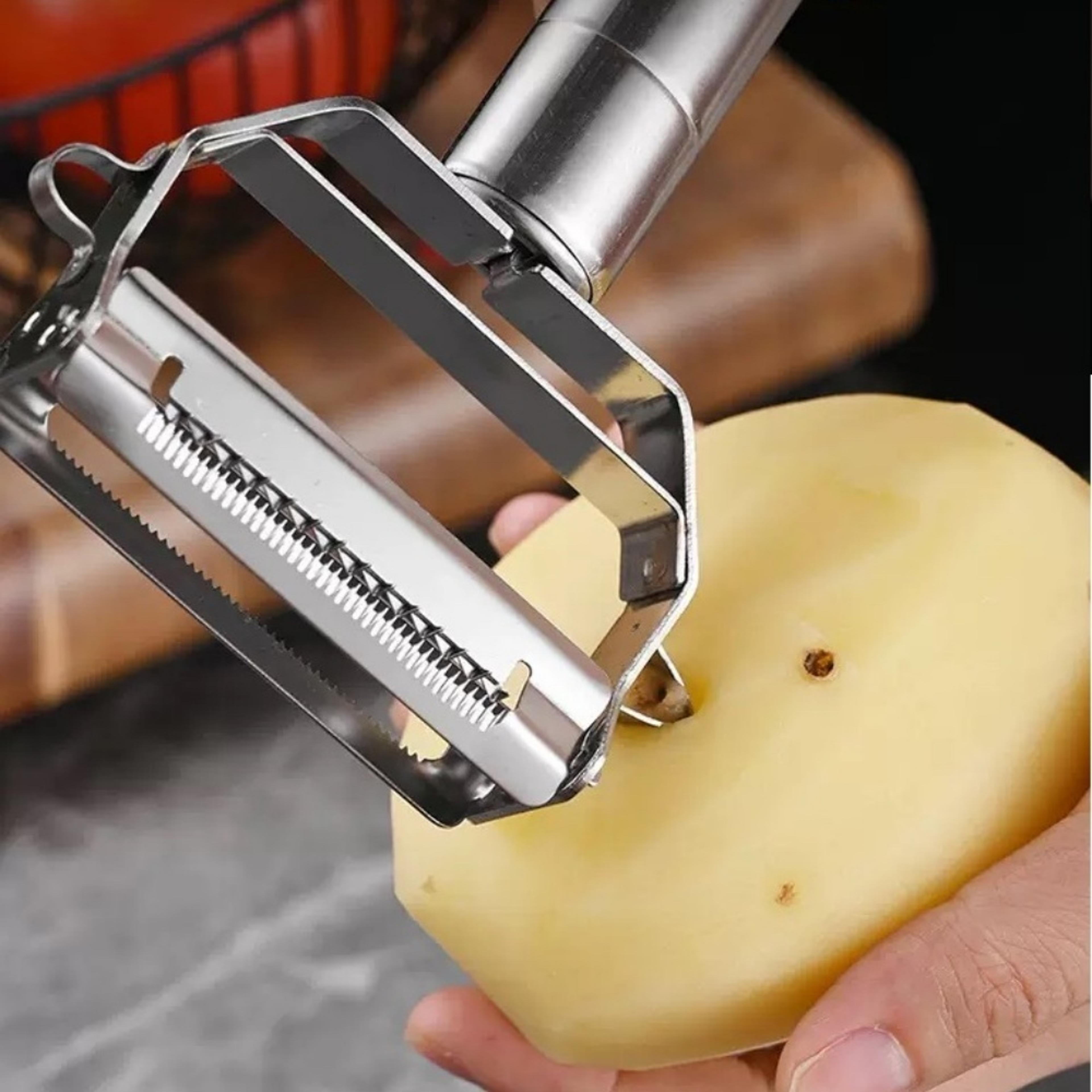 dual blade vegetable peeler & julienne peeler stainless steel kitchen tool