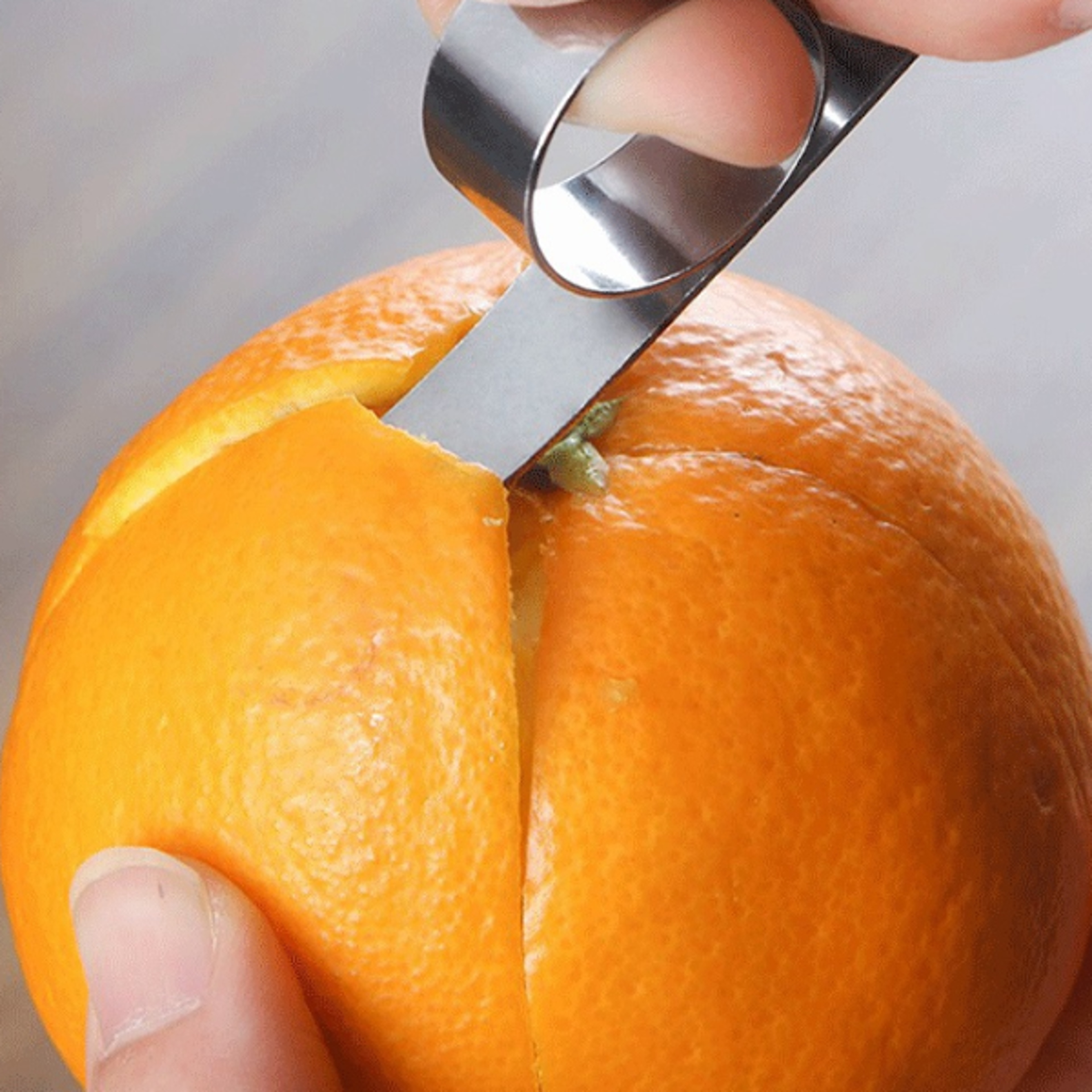 Premium Orange Peeler Stainless Steel Citrus Peeler Tool for Fast  Easy Fruit Peeling