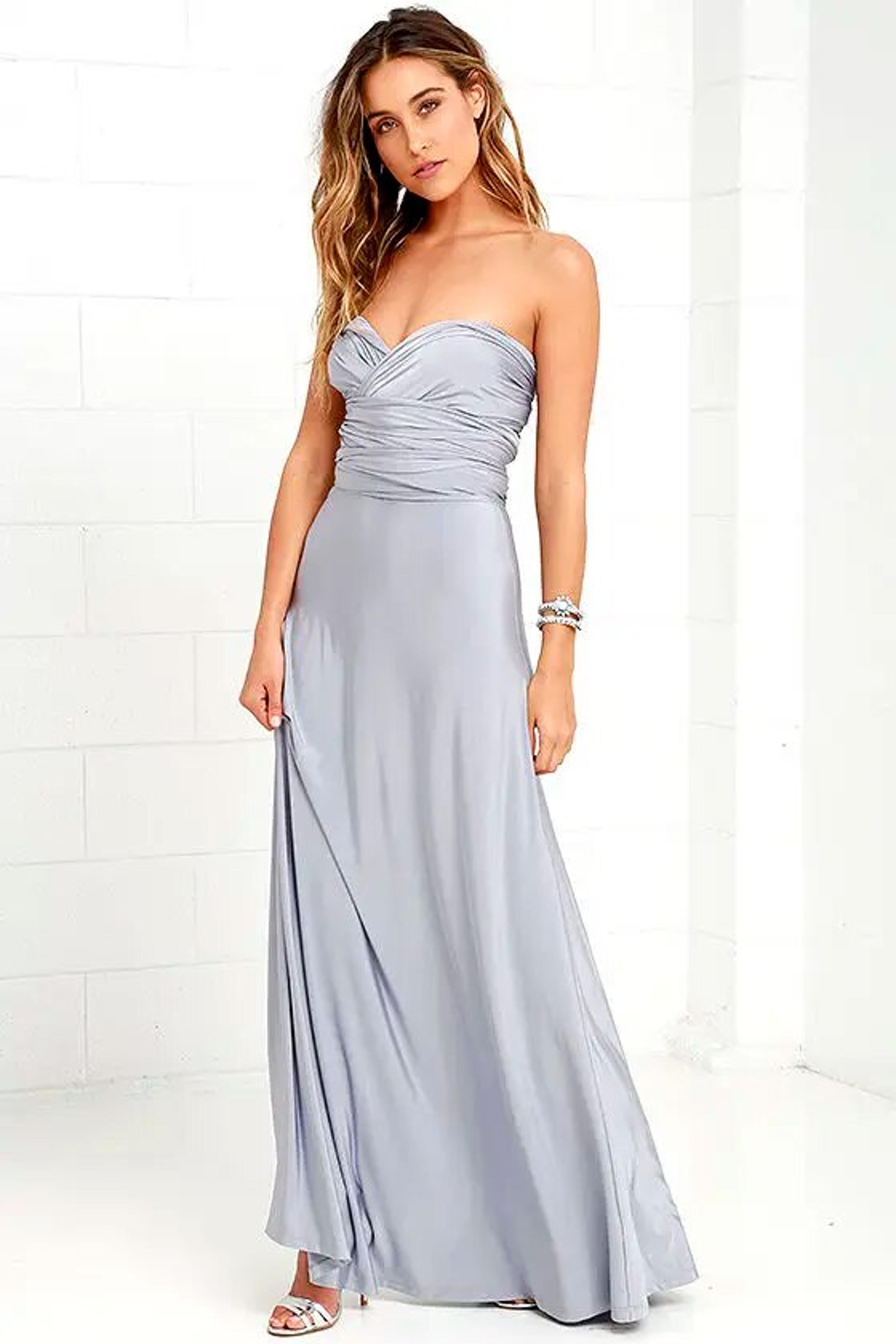Sexy Women Multiway Wrap Convertible Boho Maxi Dress Red Bandage Long Dress For Party Bridesmaids I 13