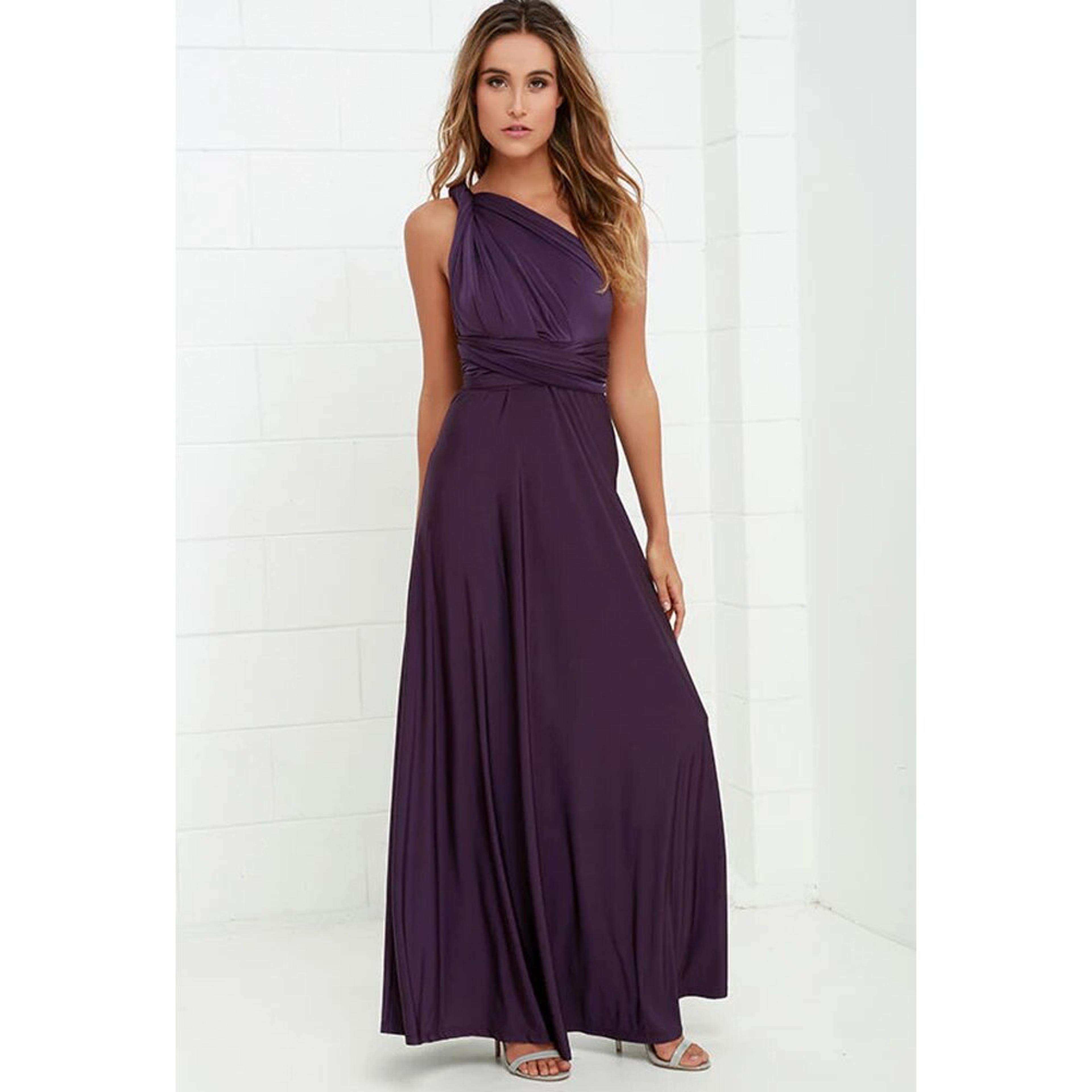Sexy Women Multiway Wrap Convertible Boho Maxi Dress Red Bandage Long Dress For Party Bridesmaids I 14
