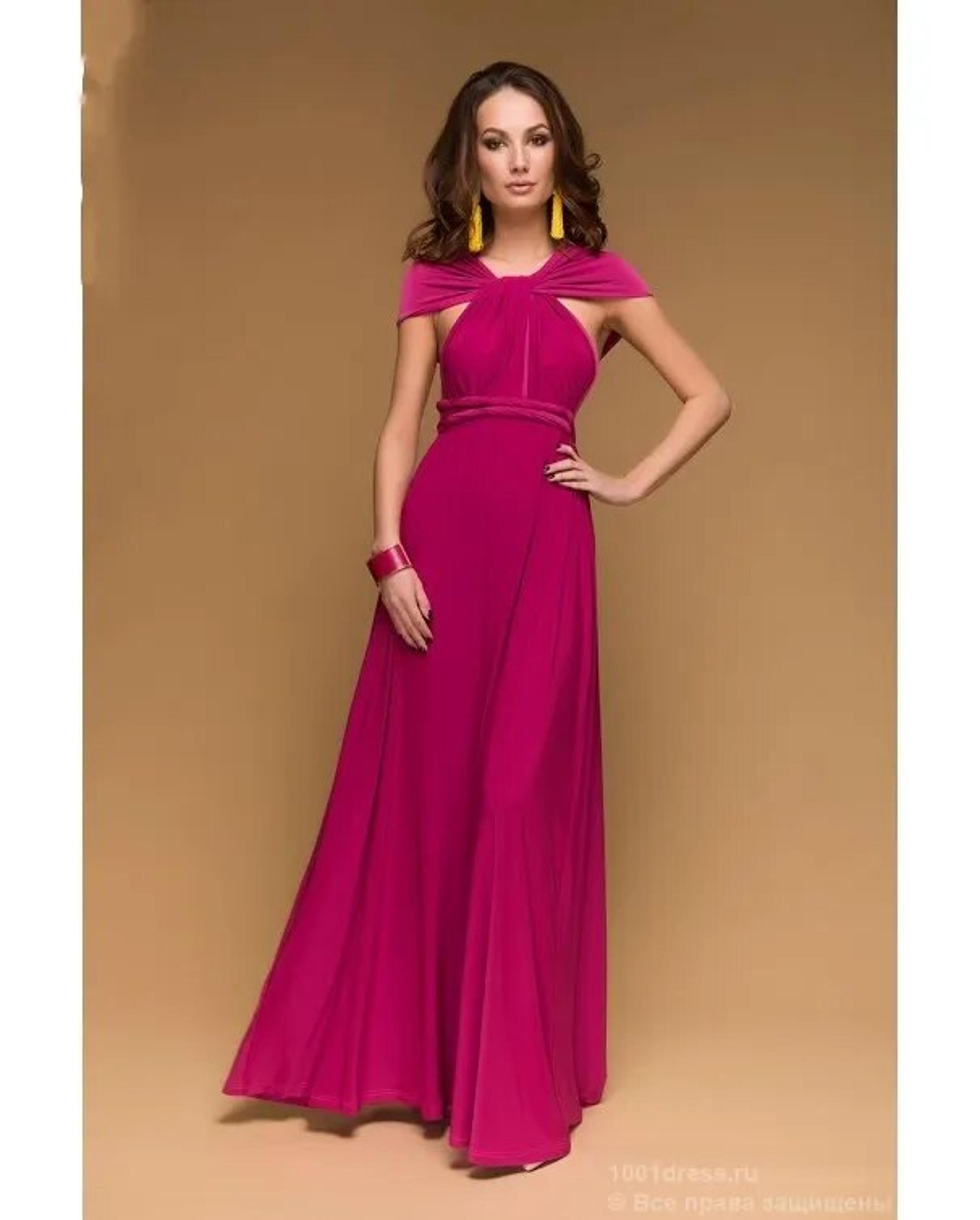 Sexy Women Multiway Wrap Convertible Boho Maxi Dress Red Bandage Long Dress For Party Bridesmaids I 19