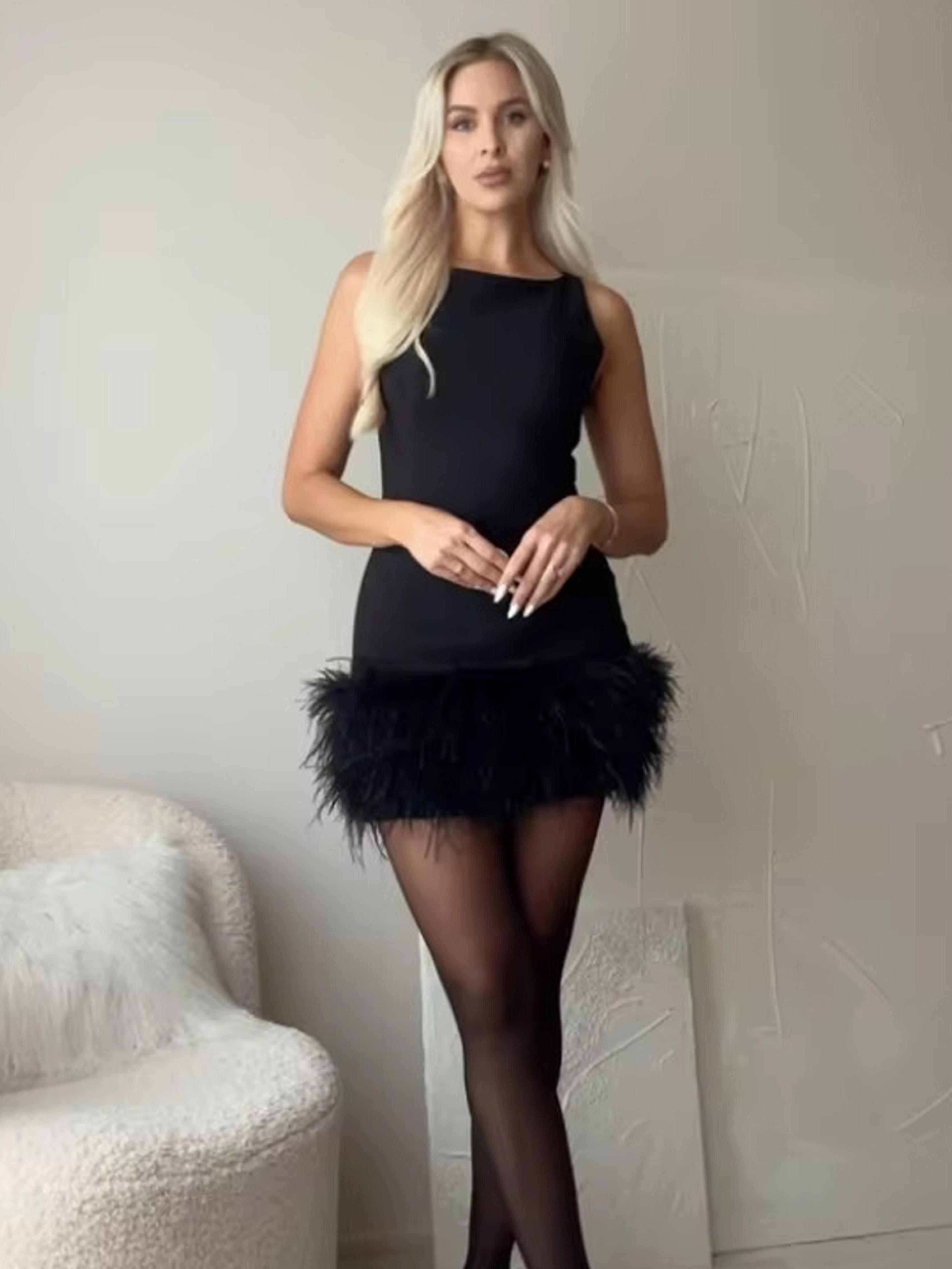 Women Black Sleeveless Corset Dress Woman Off Shoulder Luxury Short Party Dress For Women 4