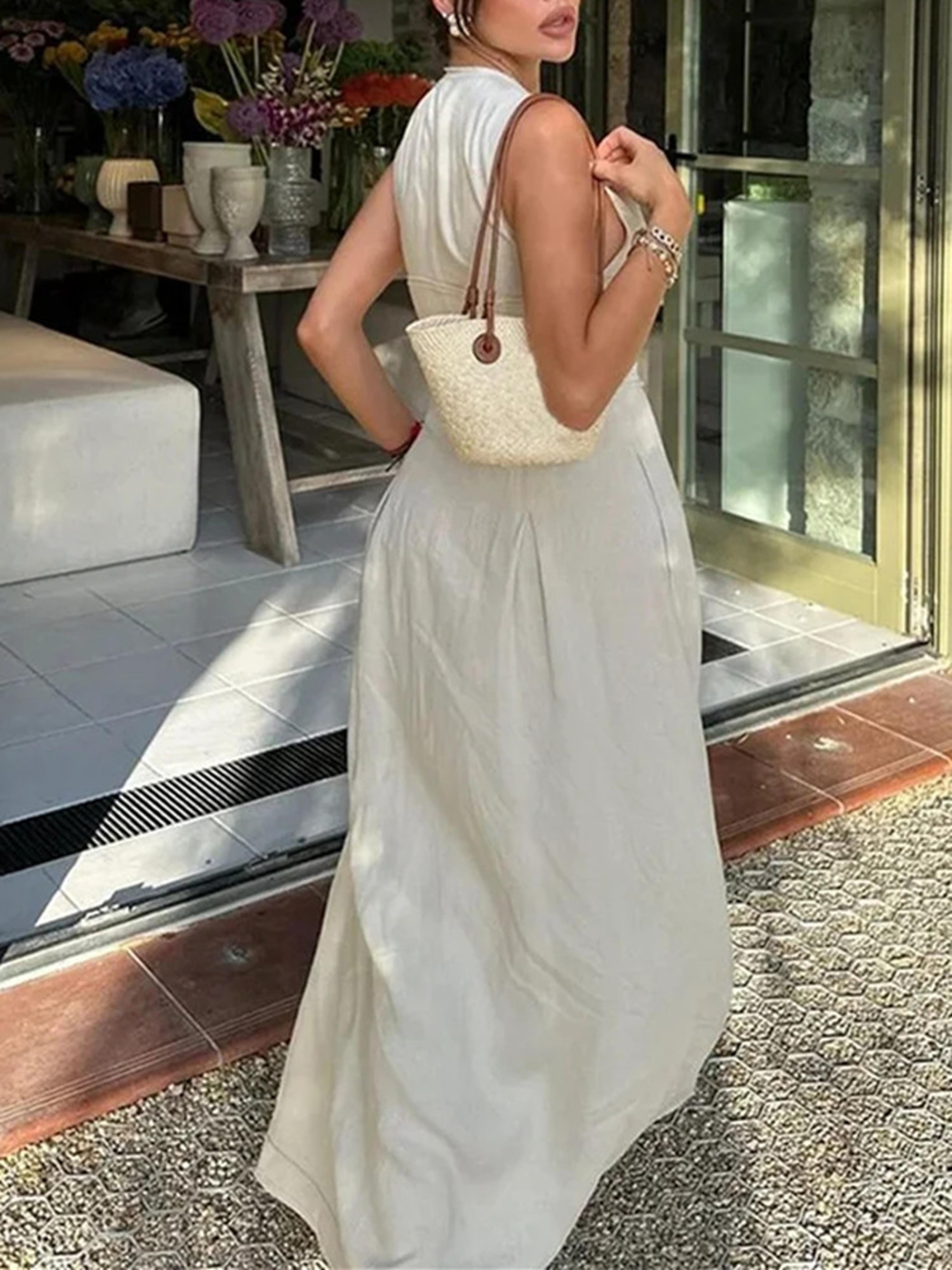 Elegant Party Dresses For Women New Midi Dresses Sleeveless Bodycon Dress Summer 2