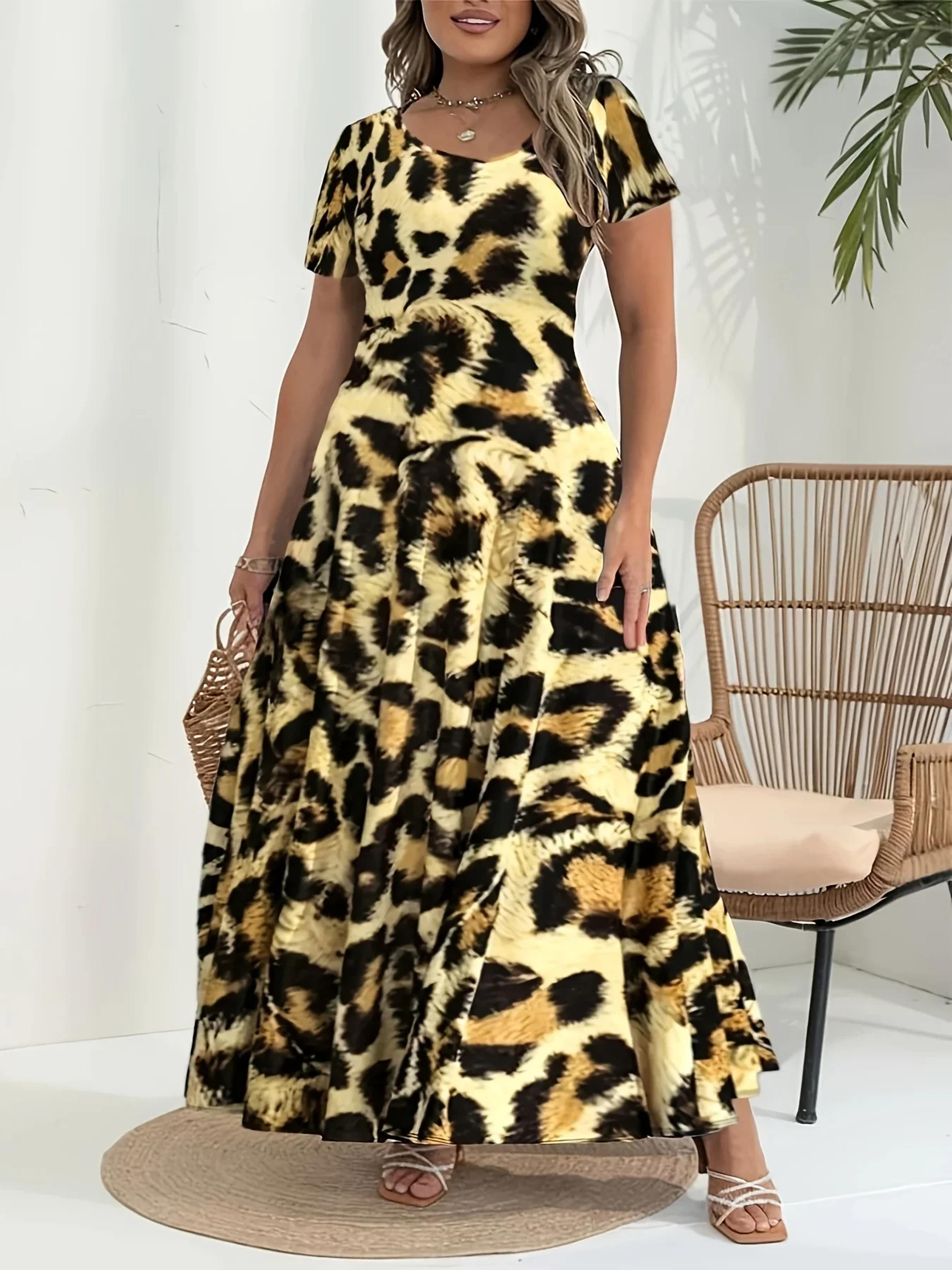 Women Popular Large Size Printed Dress With Belt Long Sleeve Womens Clothing Fashionable Long Dress 7