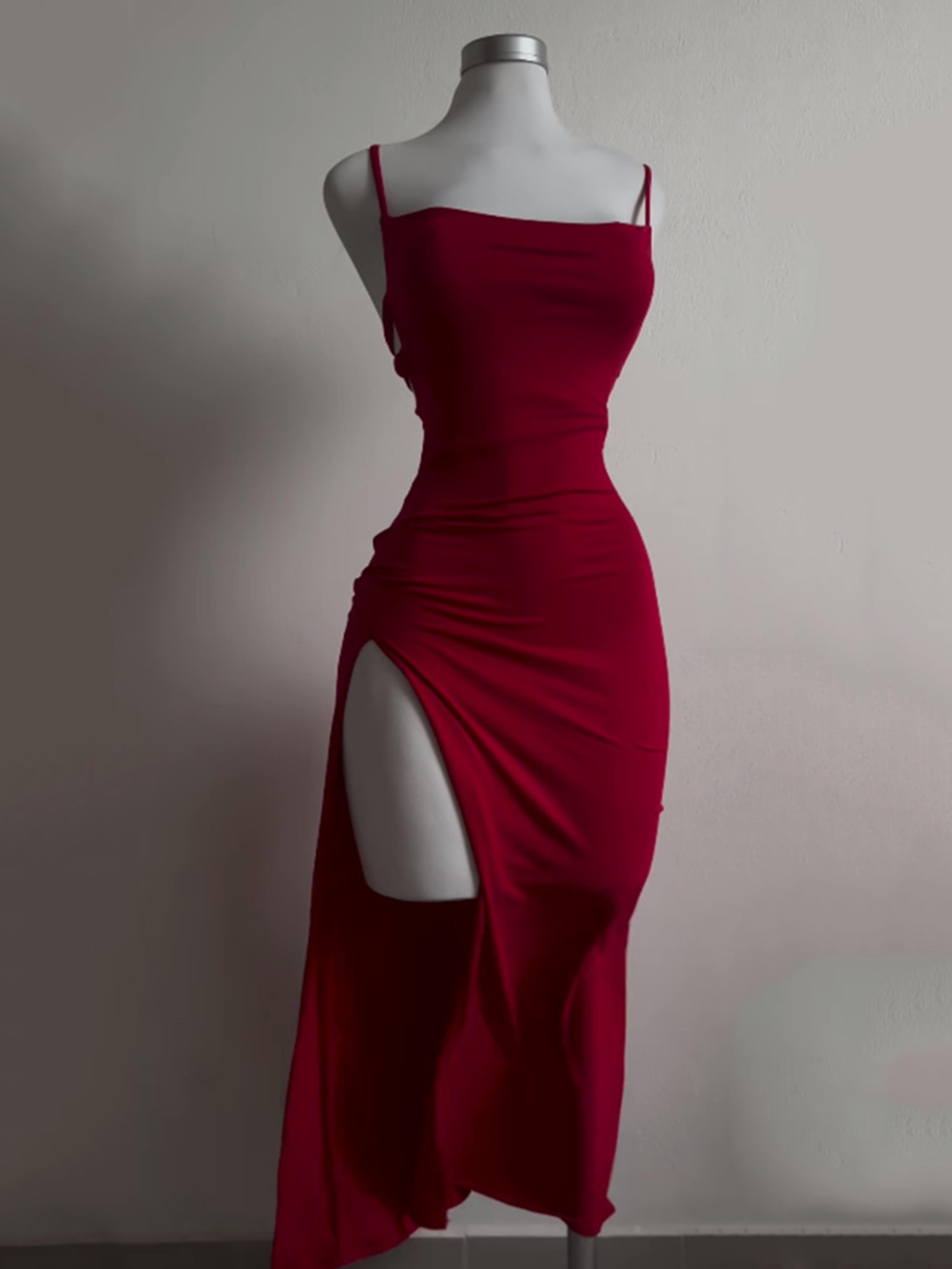 High Street Female Suspender Robes Sexy Backless Lace Up Long Dress Women Split Bodycon Party Dress 2