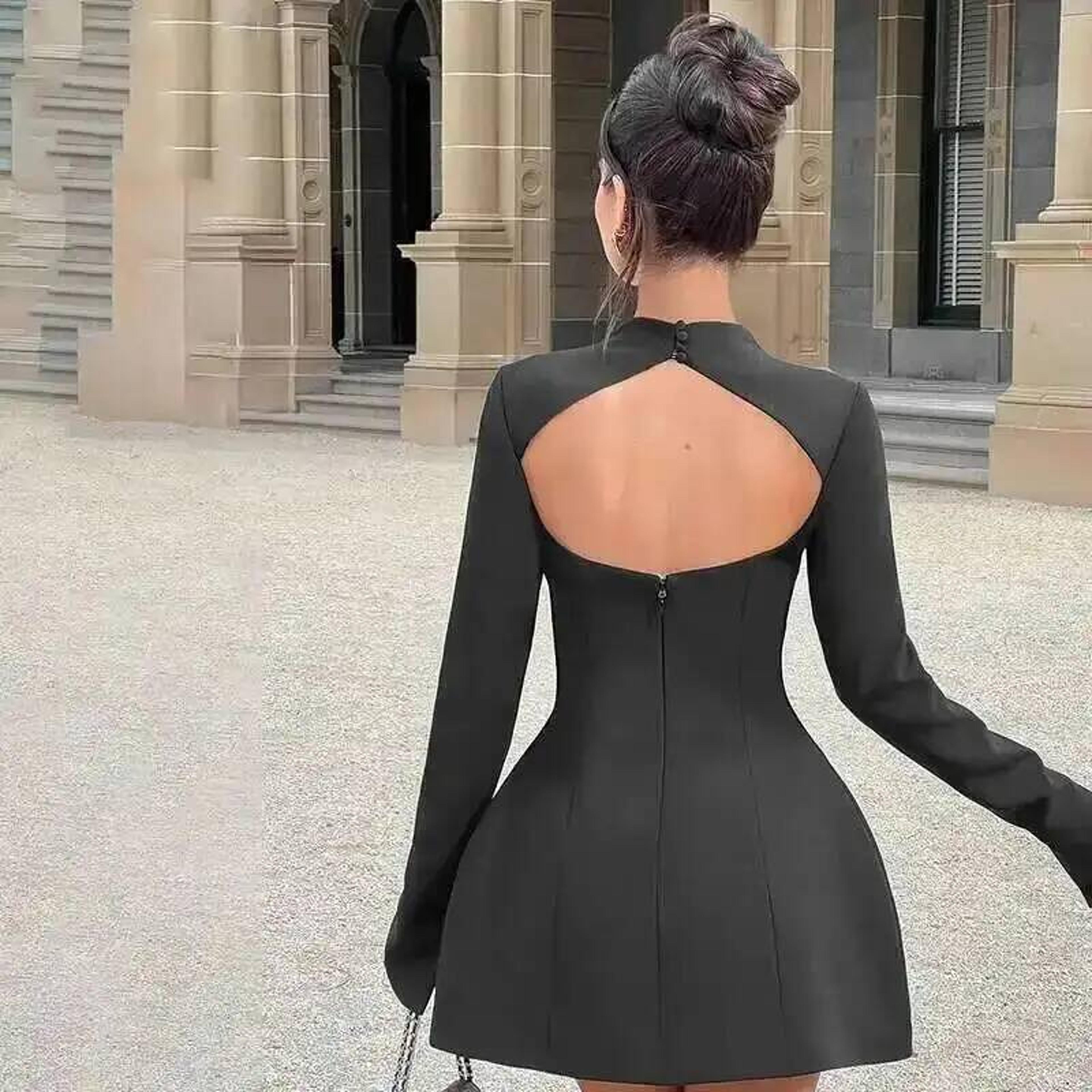 Nightclub Party Dress Women Long Sleeve Mini Autumn Vestidos 4