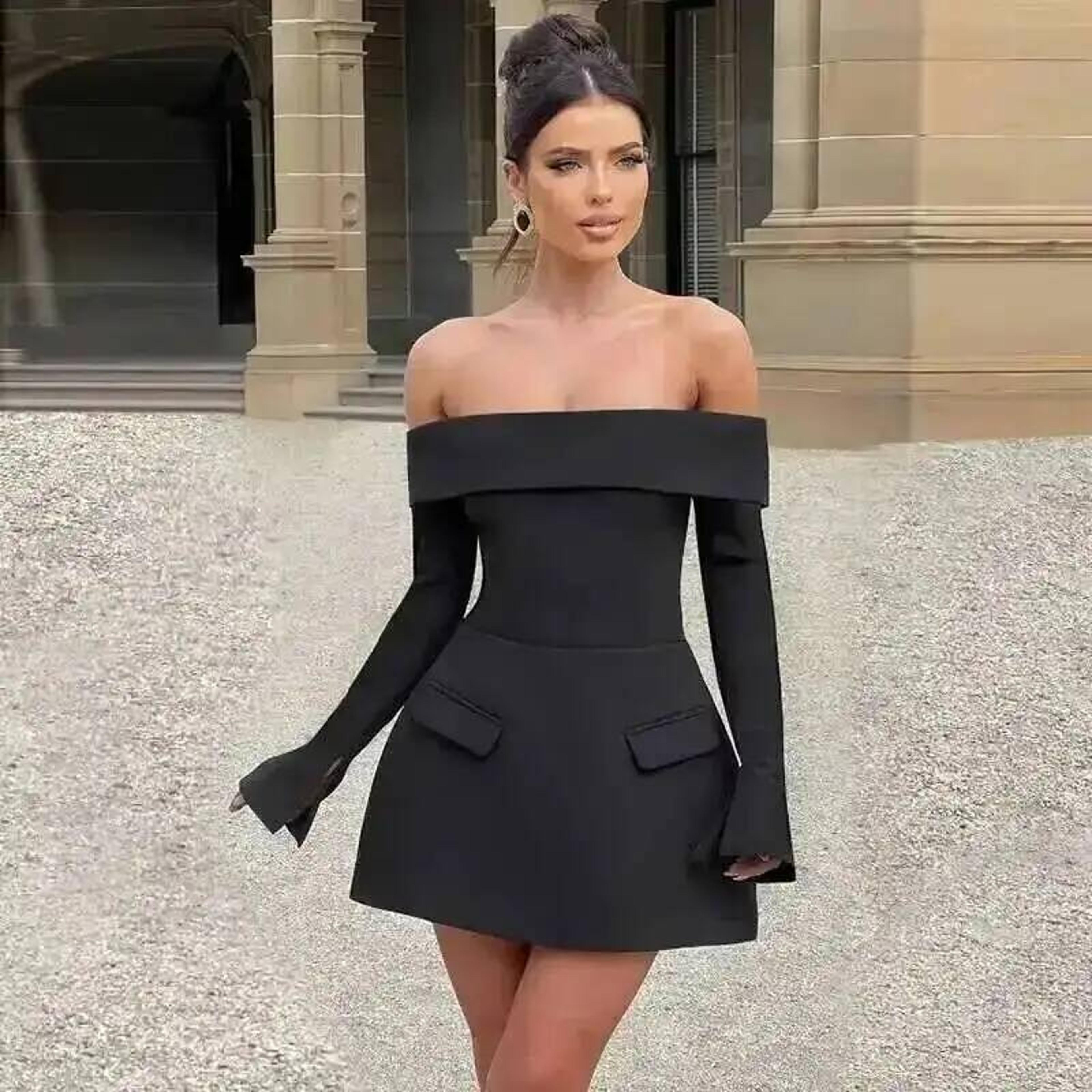 Nightclub Party Dress Women Long Sleeve Mini Autumn Vestidos 6