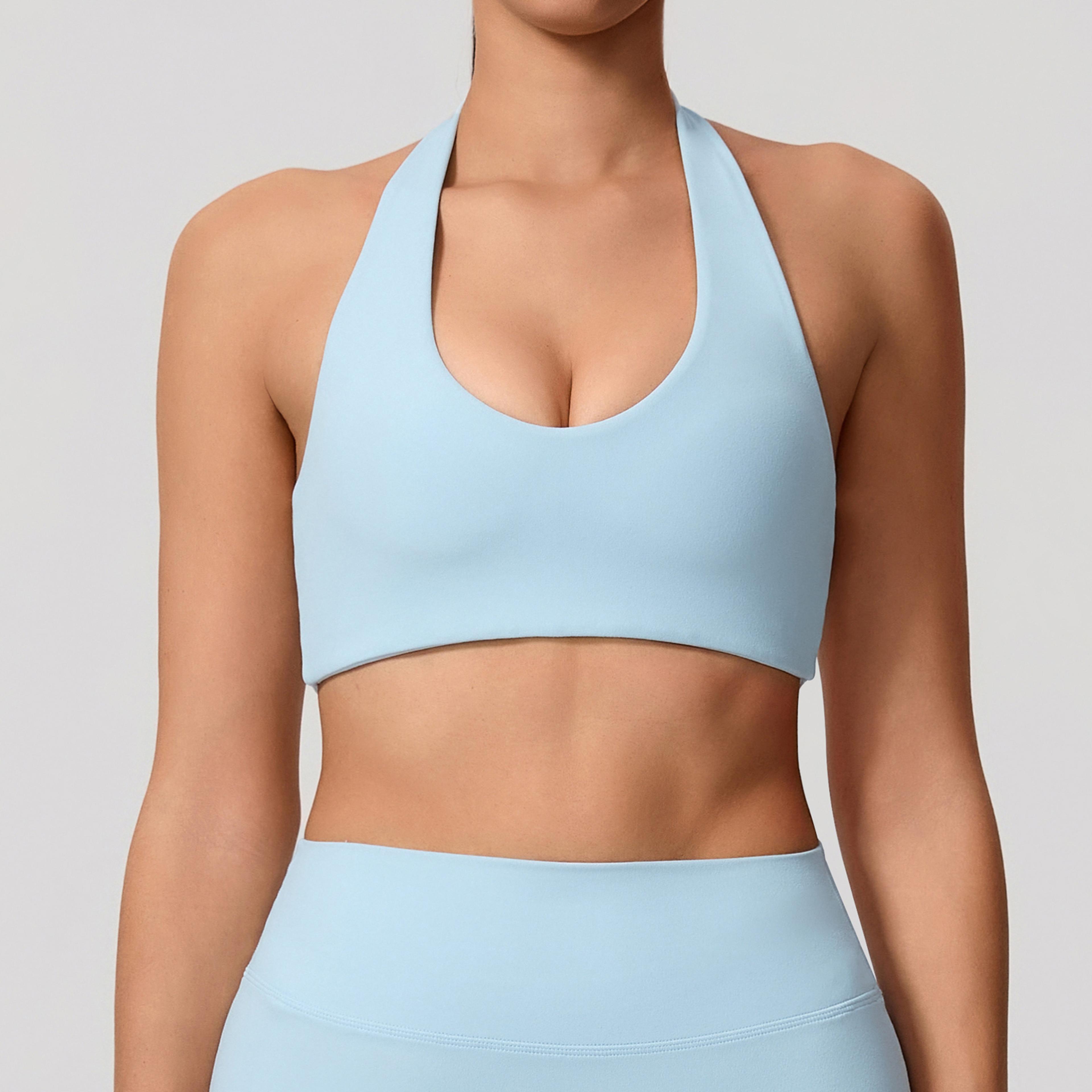 FlexLift Backless Sports Bra For Women Breathable Push Up Yoga And Workout Top 7