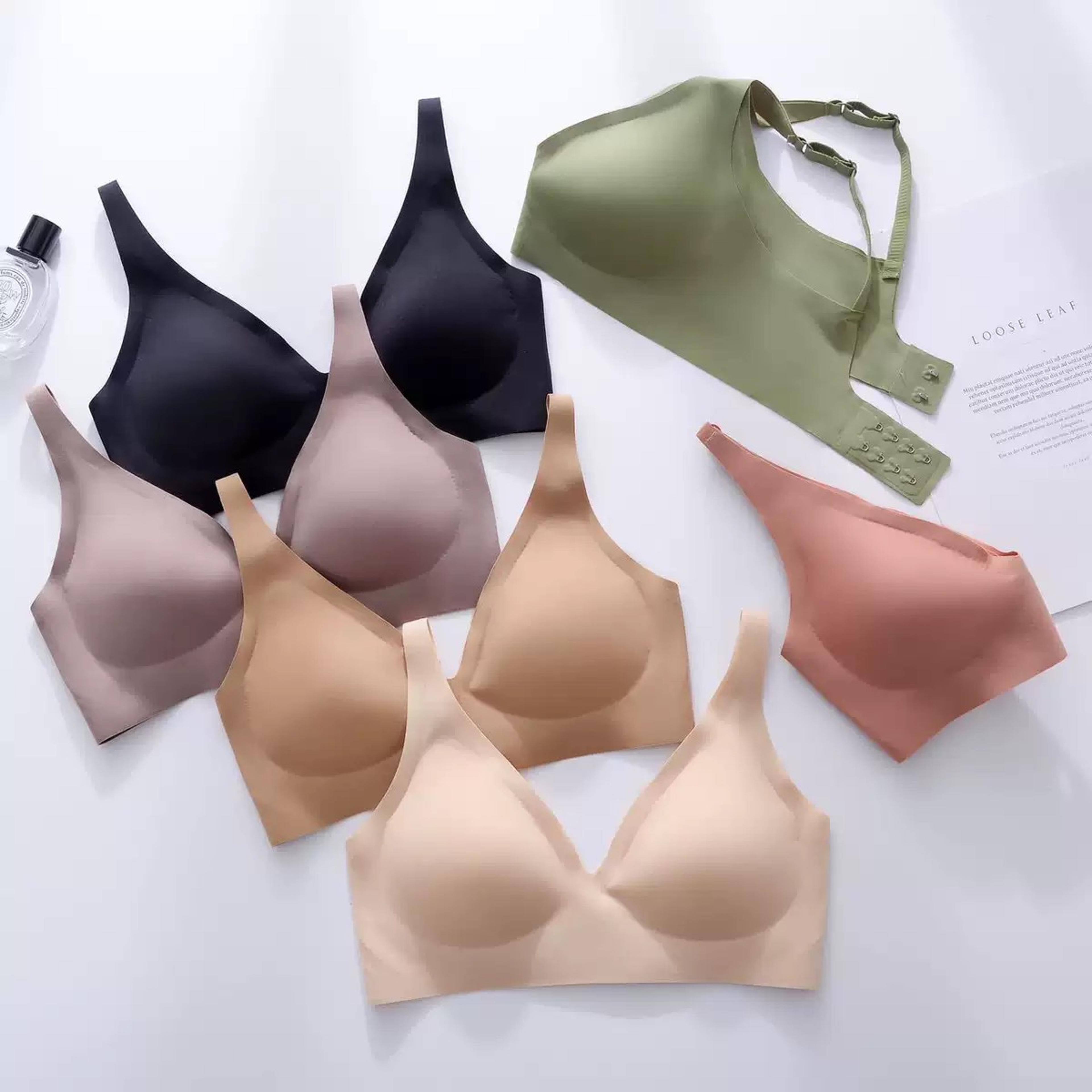 luxelift deep v wireless bra for seamless comfort and natural support