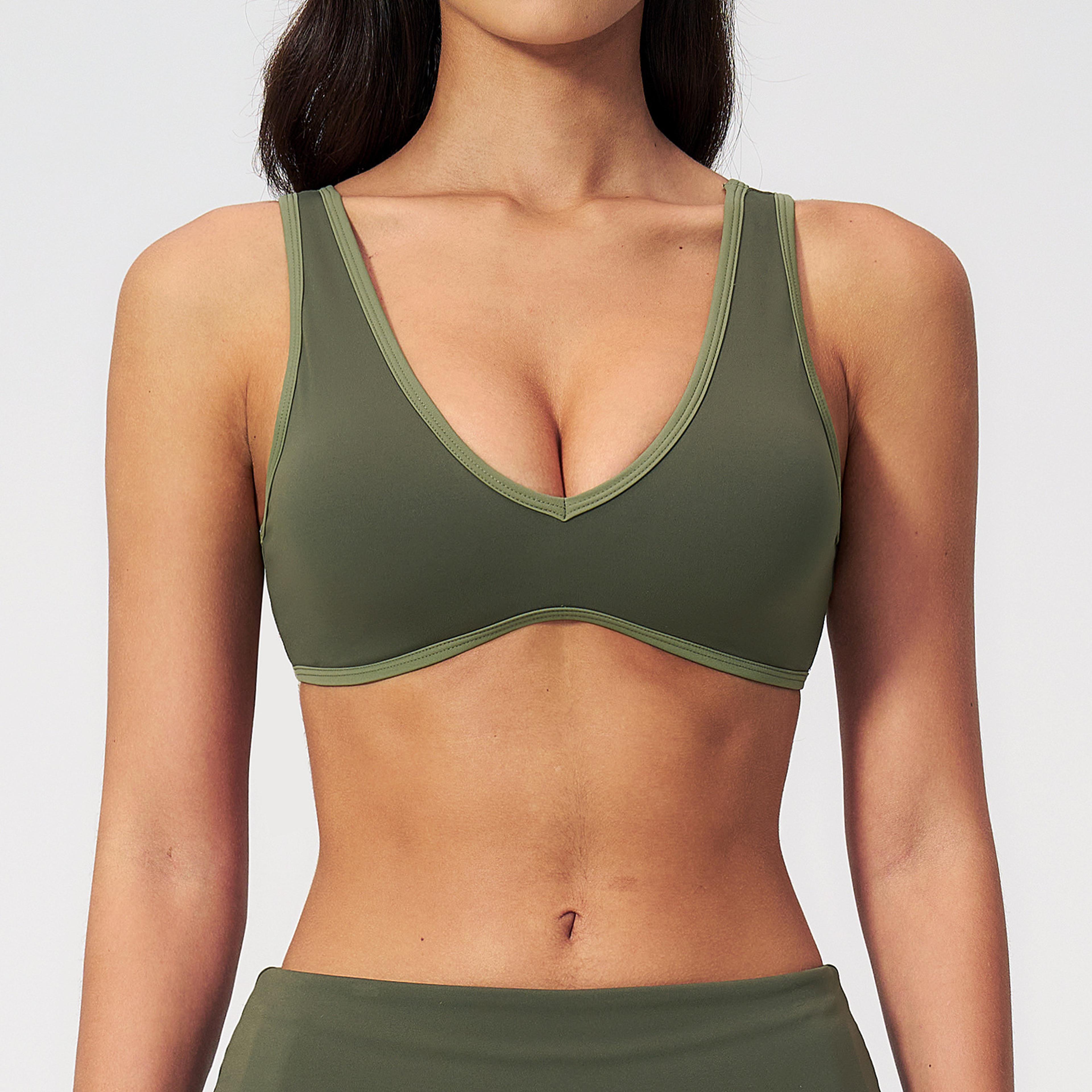 backless cross-strap sports bra crop top for yoga, running & gym workouts