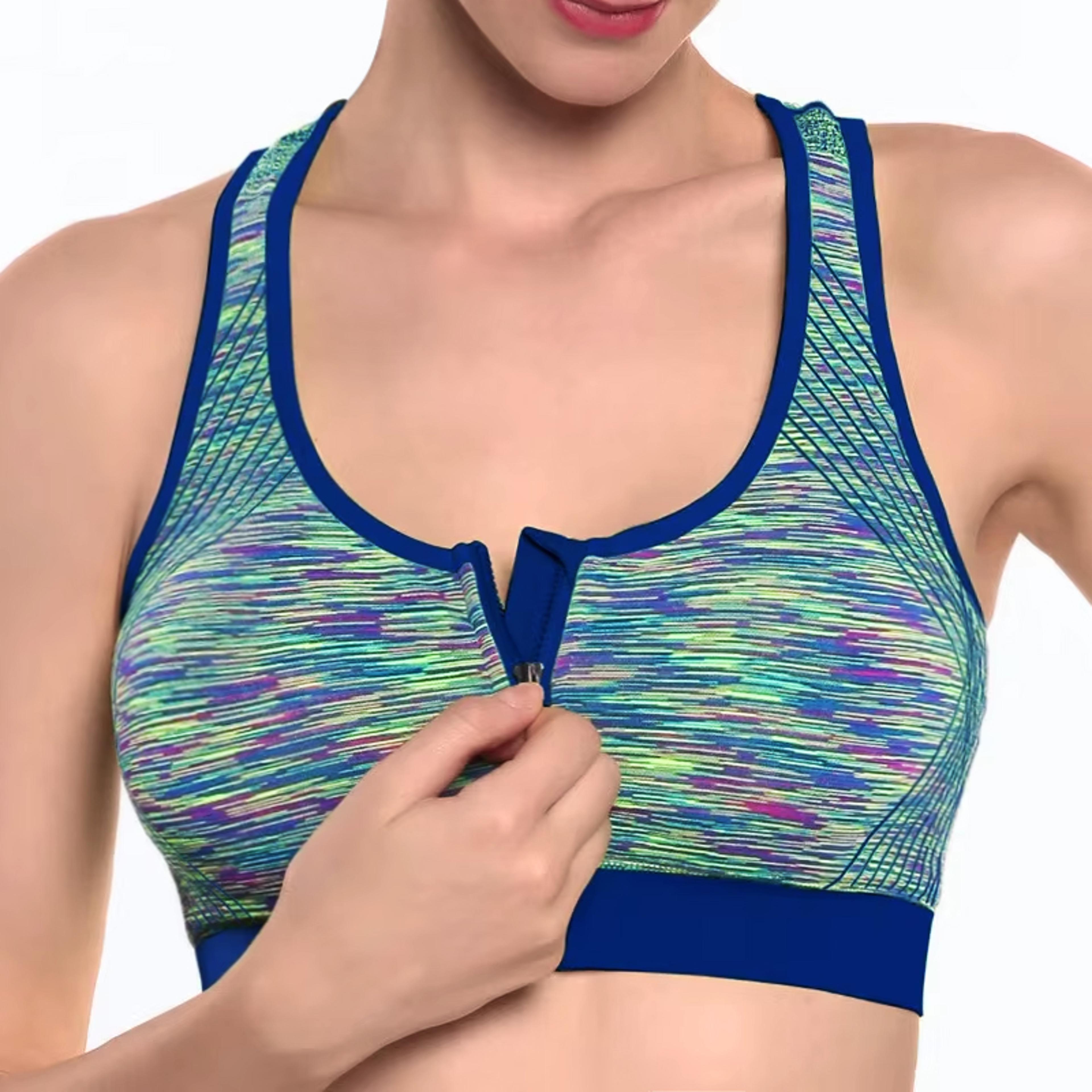 Breathable Padded Sports Bra For Women  Shockproof Gym  Running Support 1
